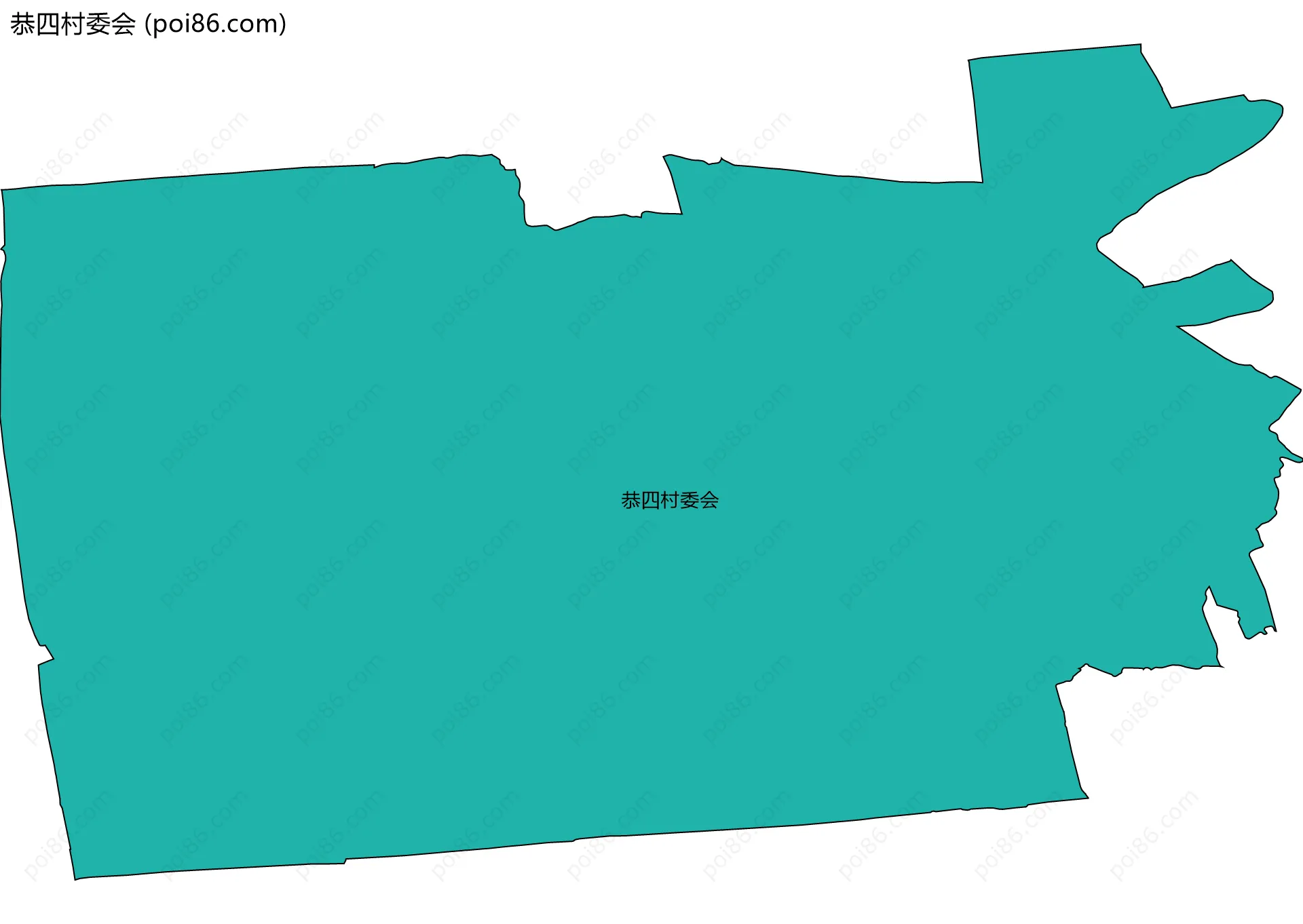 恭四村委会边界地图