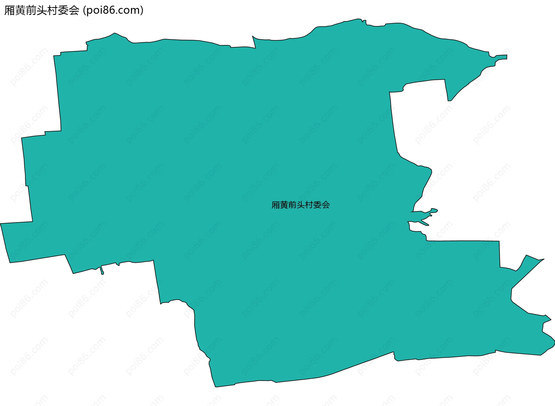 厢黄前头村委会边界地图