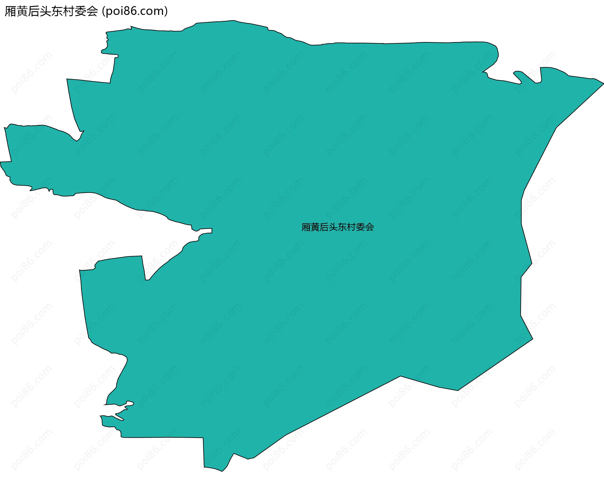 厢黄后头东村委会边界地图