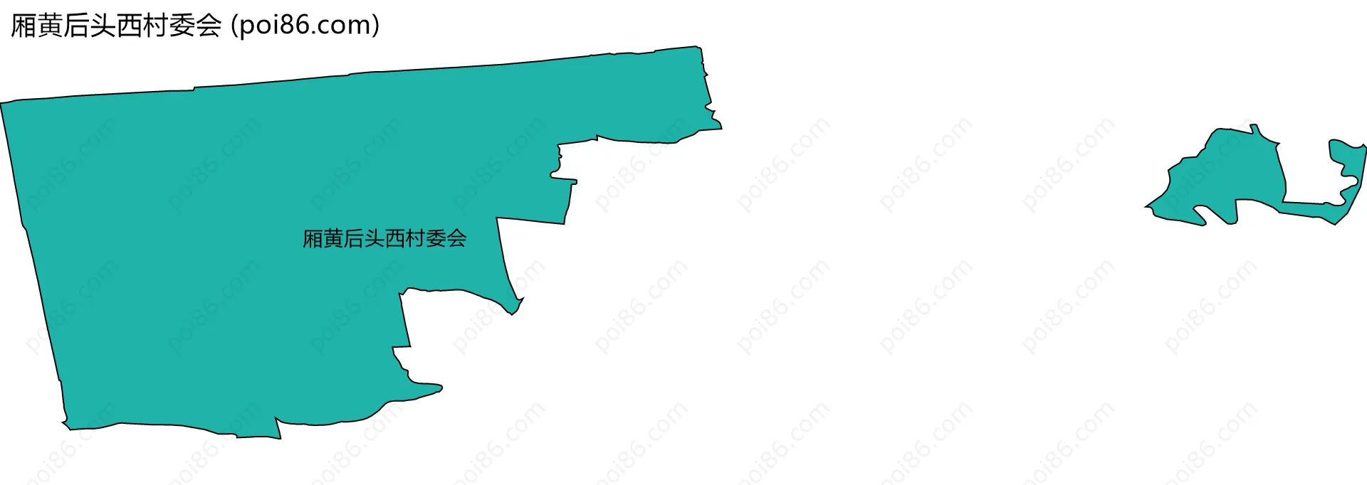 厢黄后头西村委会边界地图