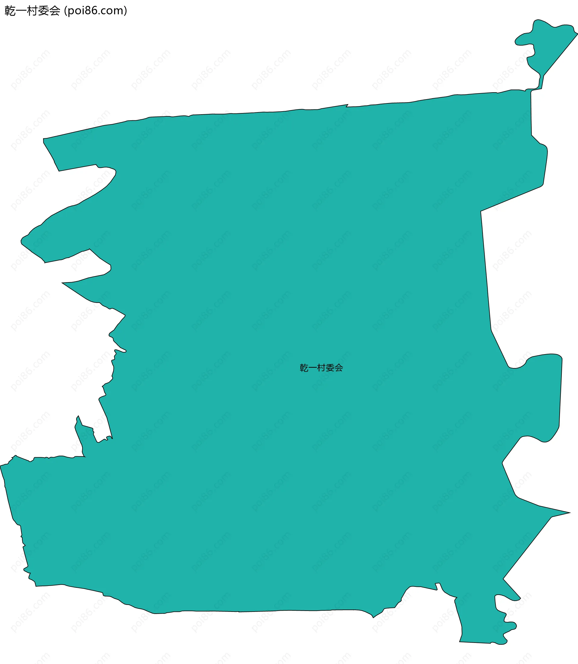 乾一村委会边界地图