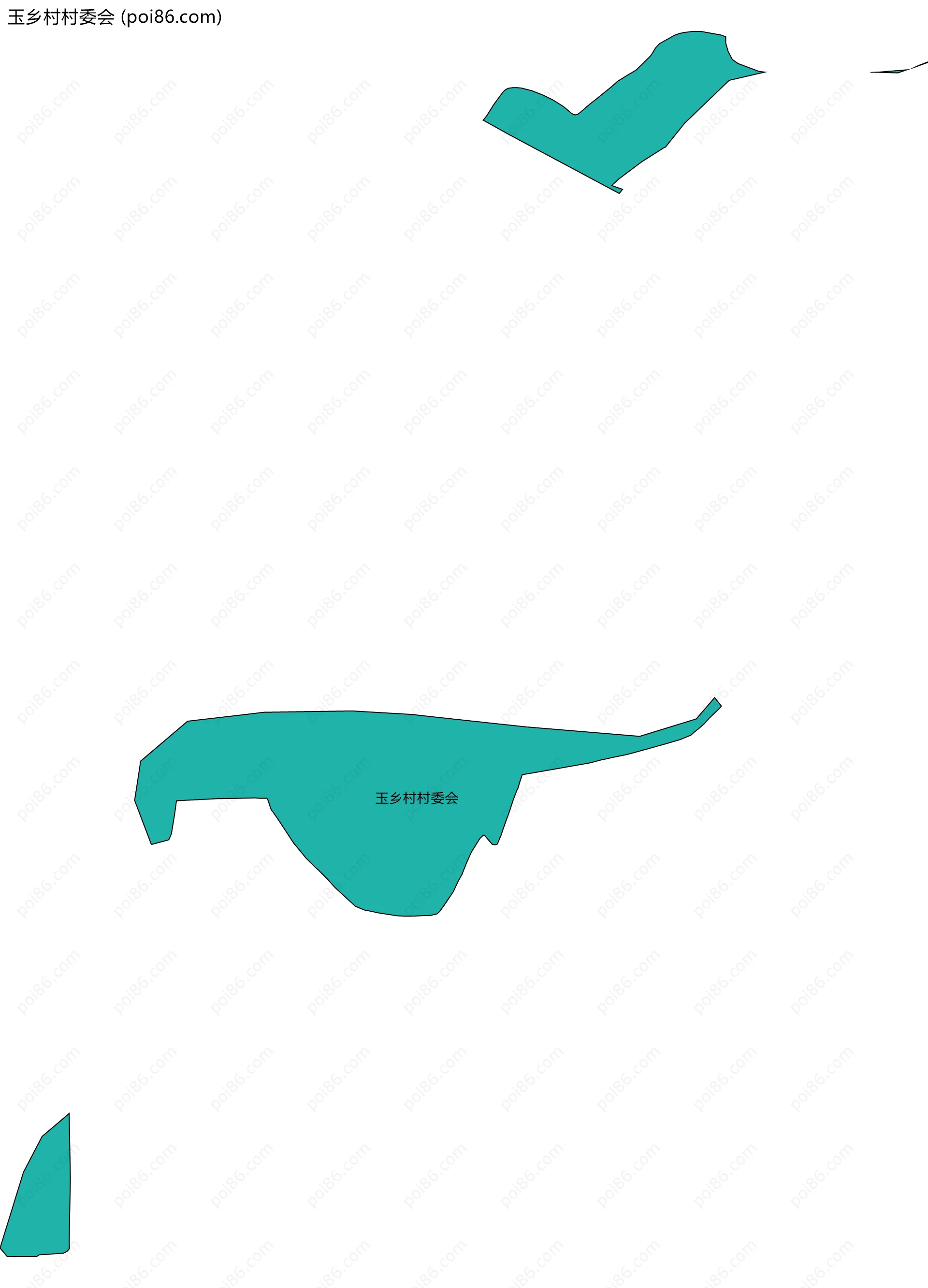 玉乡村村委会边界地图