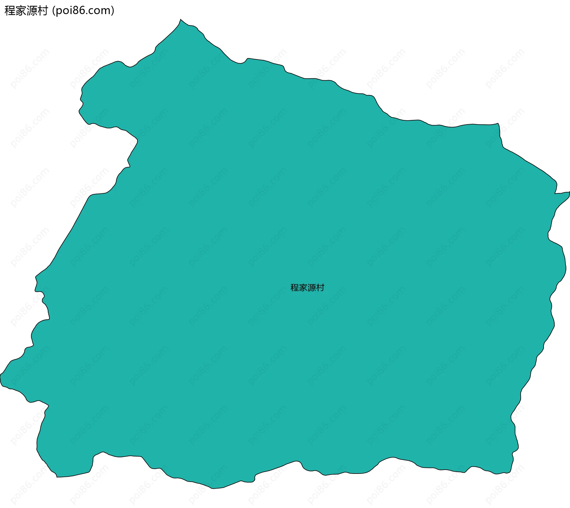 程家源村边界地图