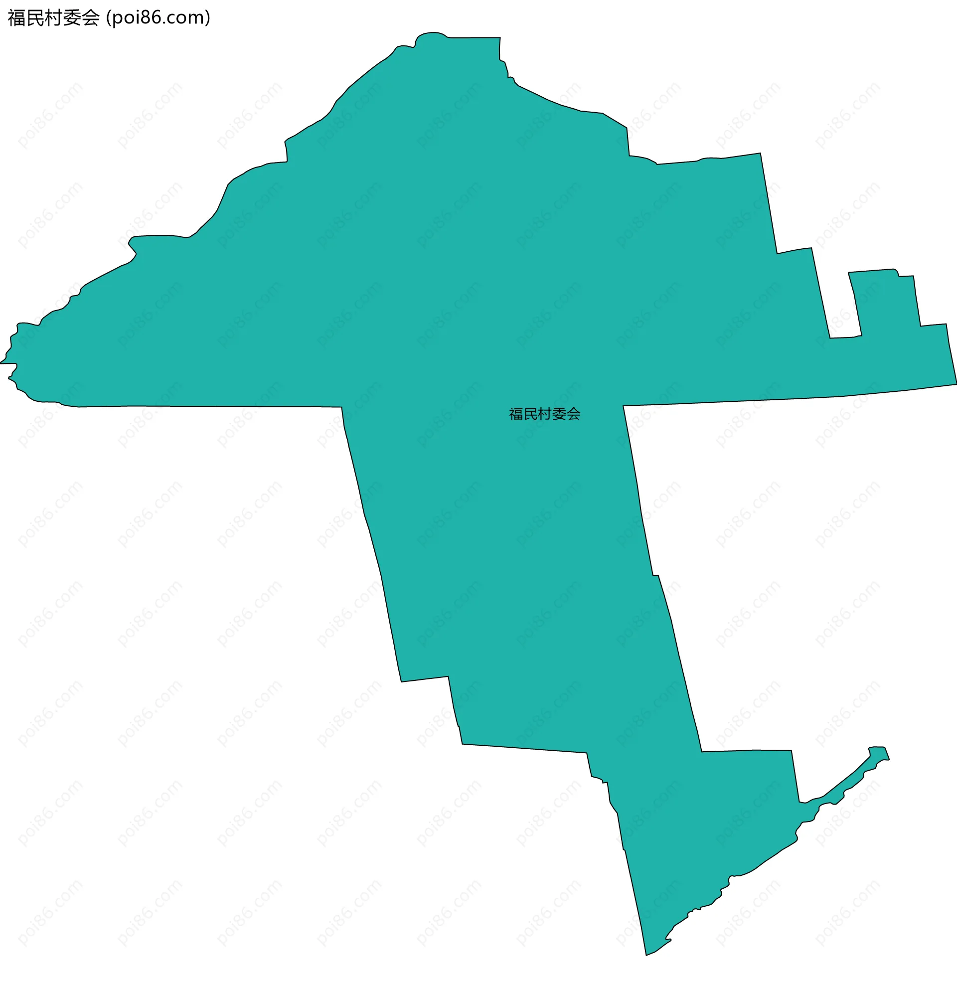 福民村委会边界地图