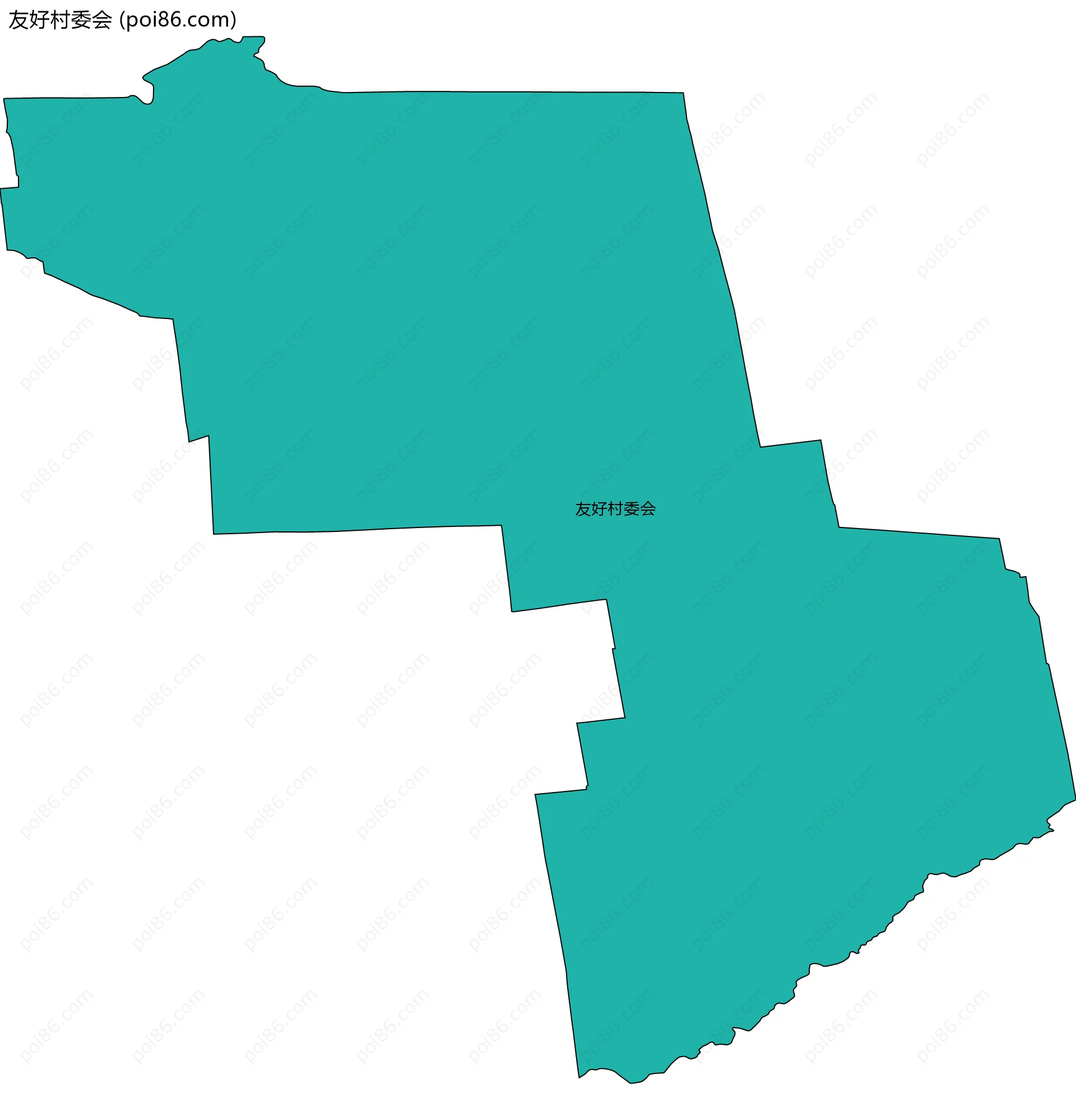 友好村委会边界地图