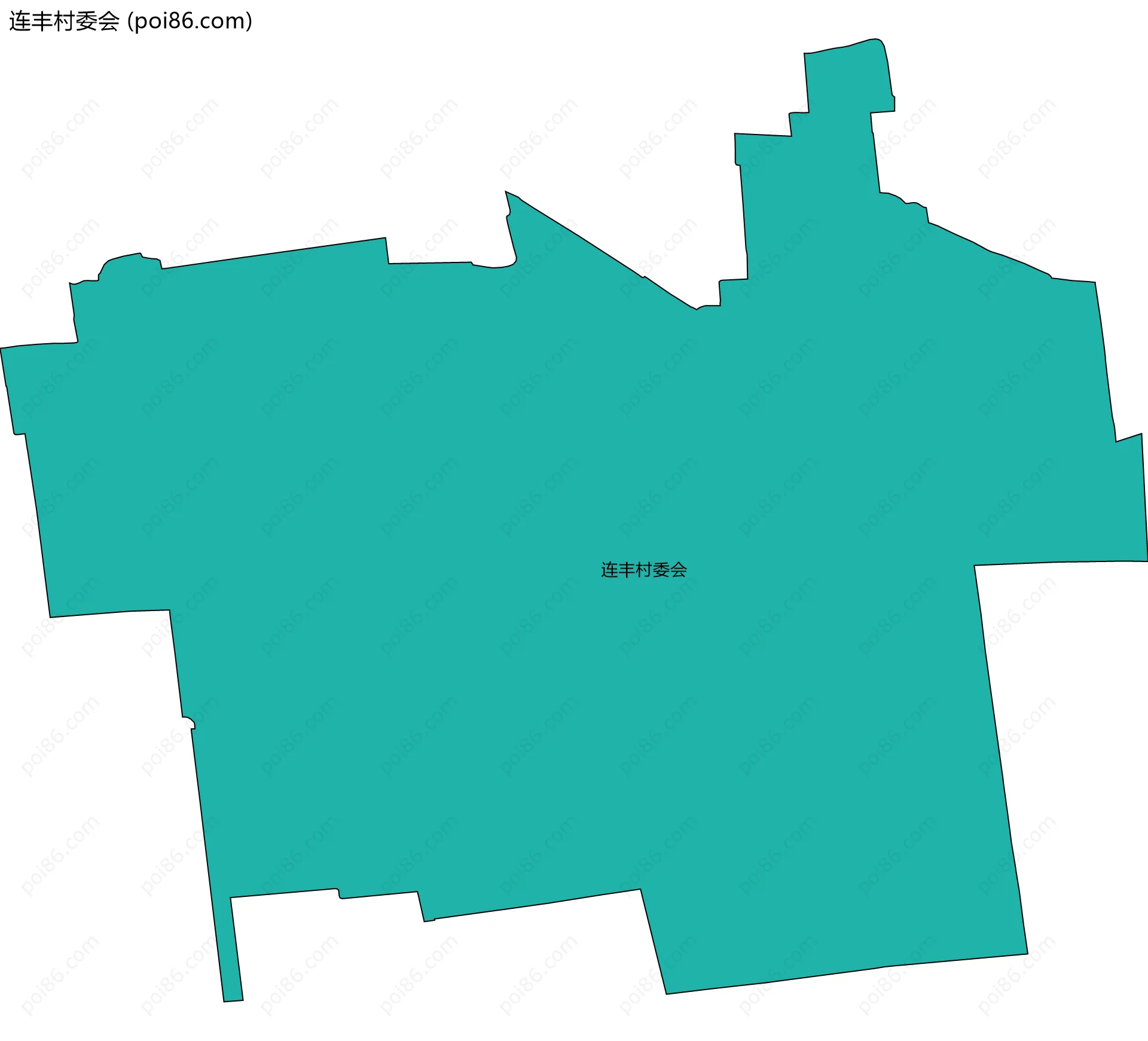 连丰村委会边界地图