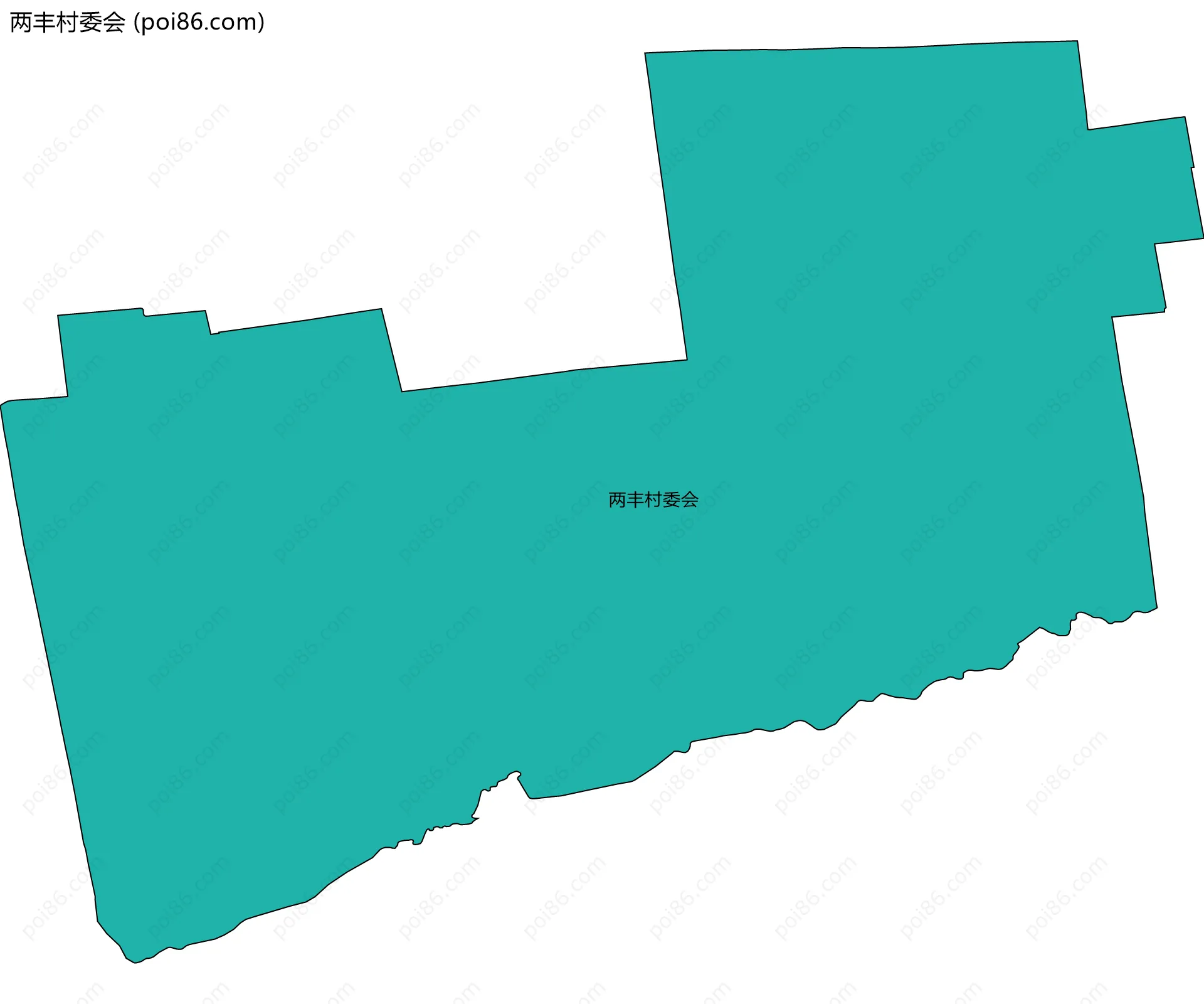两丰村委会边界地图