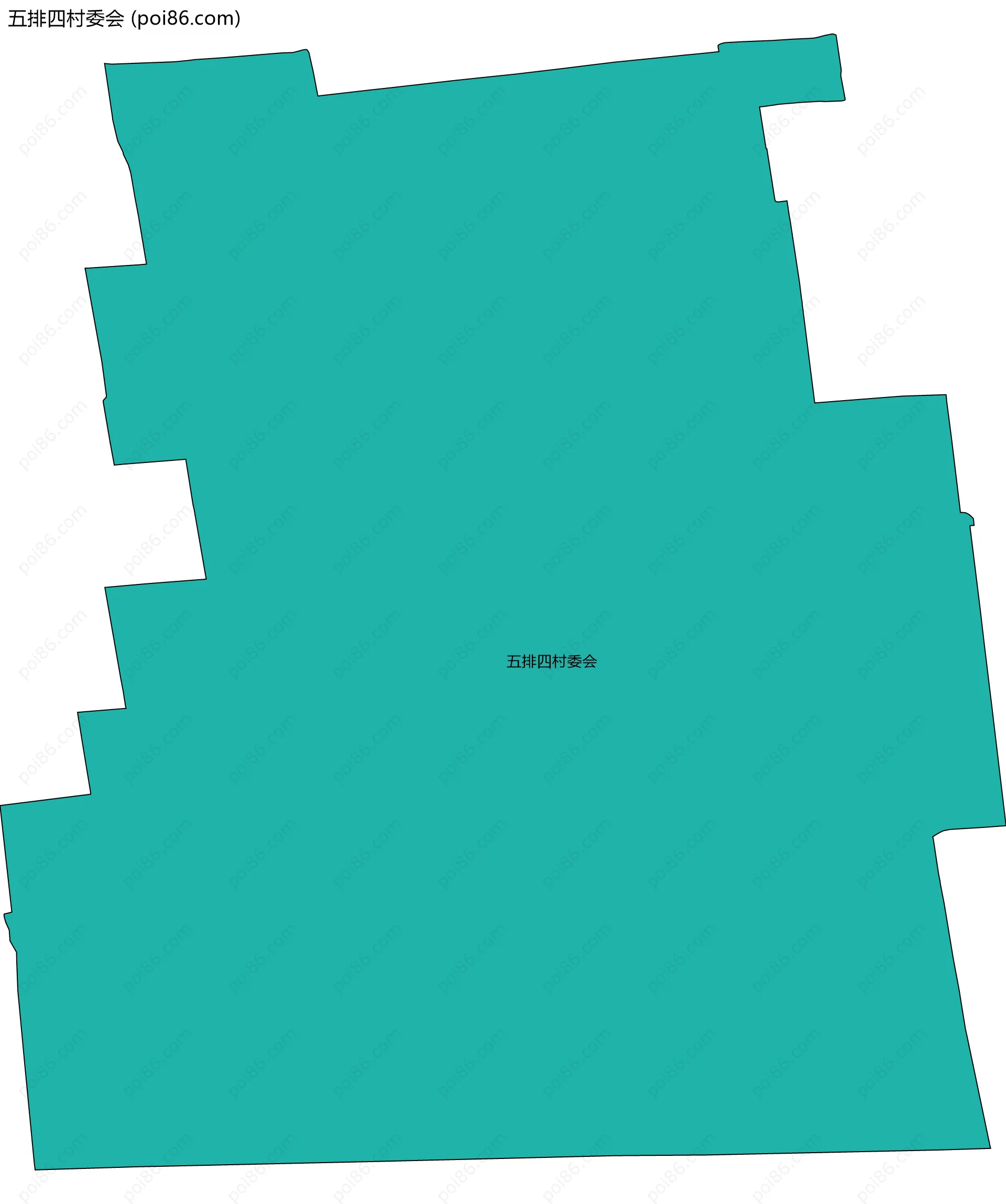 五排四村委会边界地图