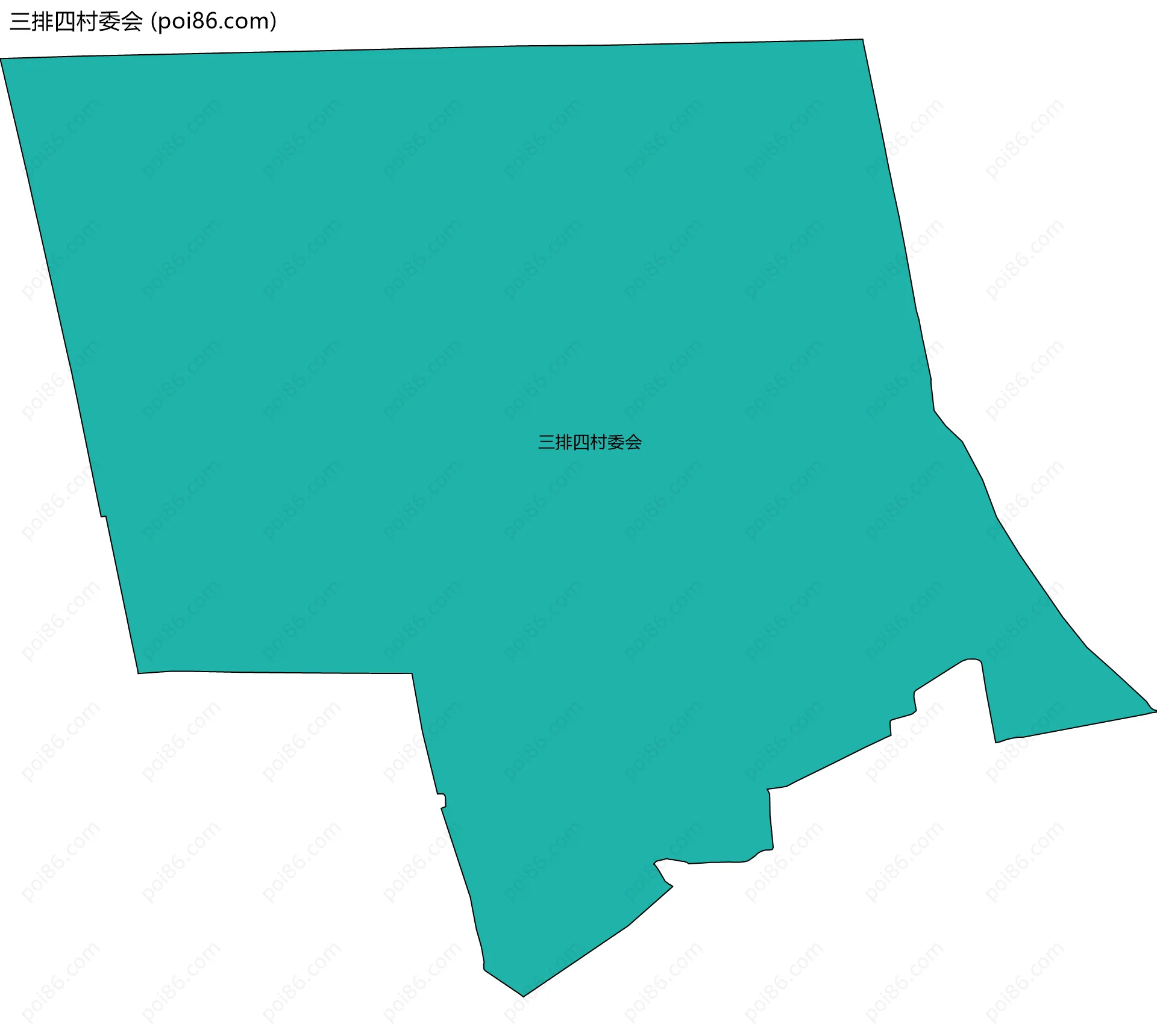 三排四村委会边界地图
