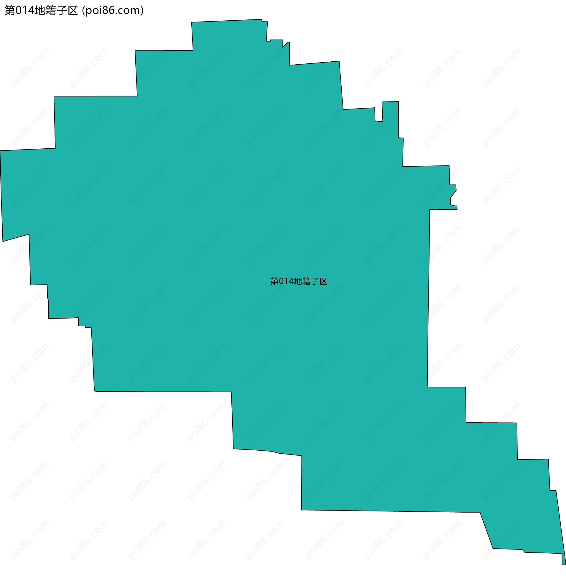 第014地籍子区边界地图