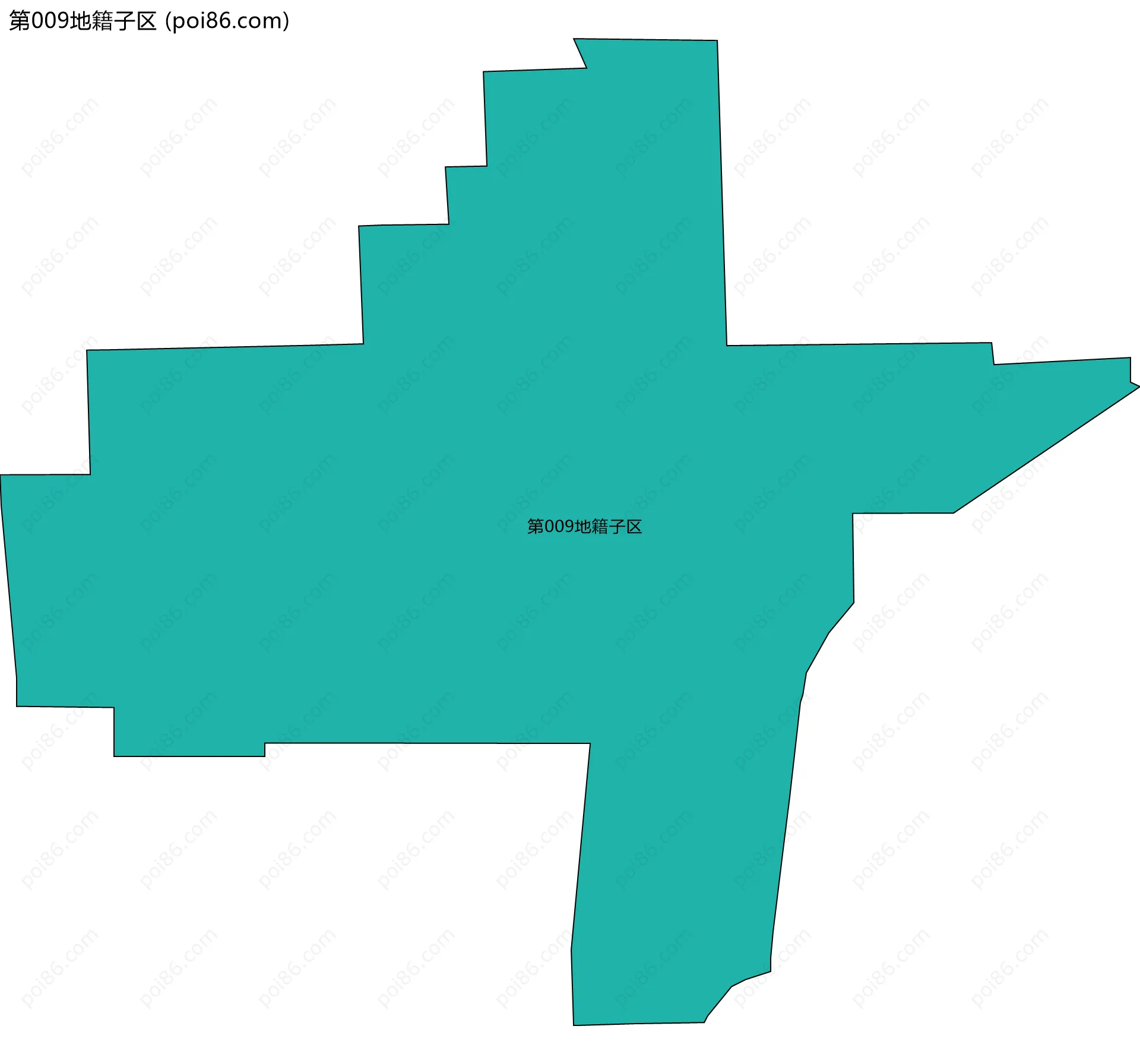 第009地籍子区边界地图