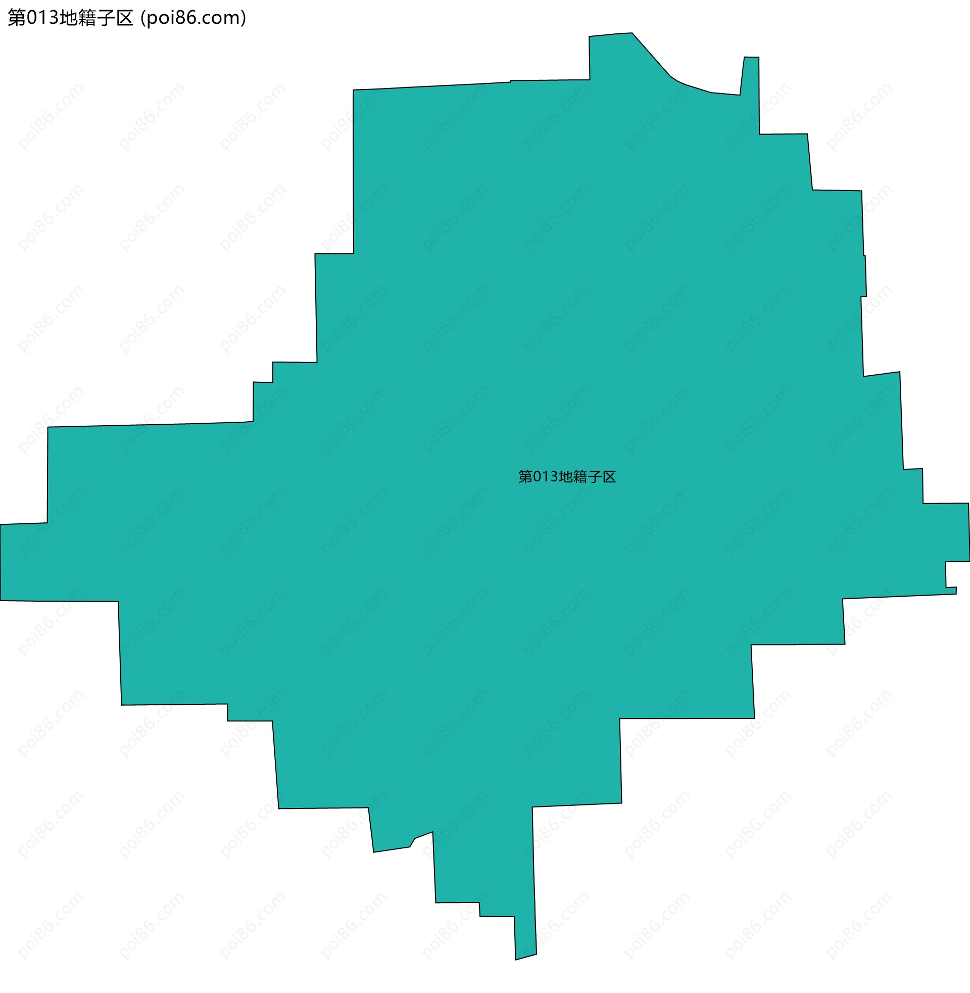 第013地籍子区边界地图