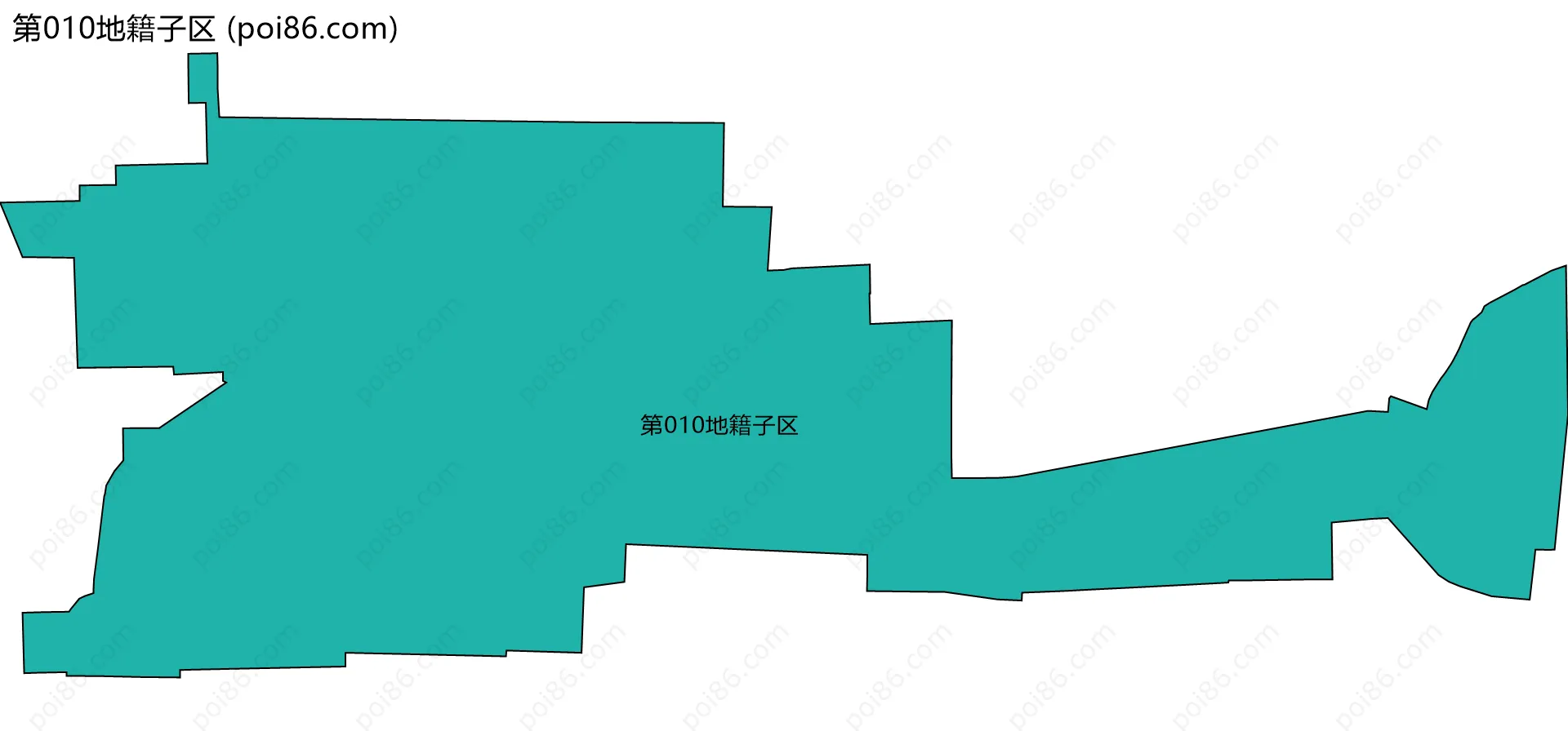 第010地籍子区边界地图