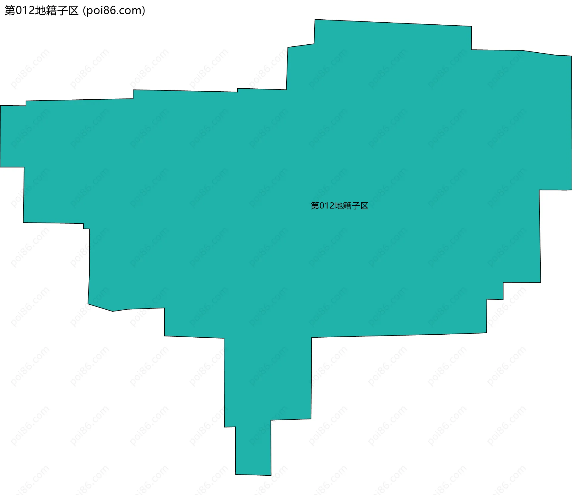 第012地籍子区边界地图