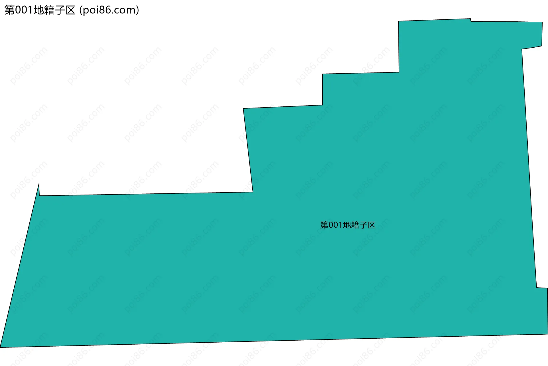 第001地籍子区边界地图
