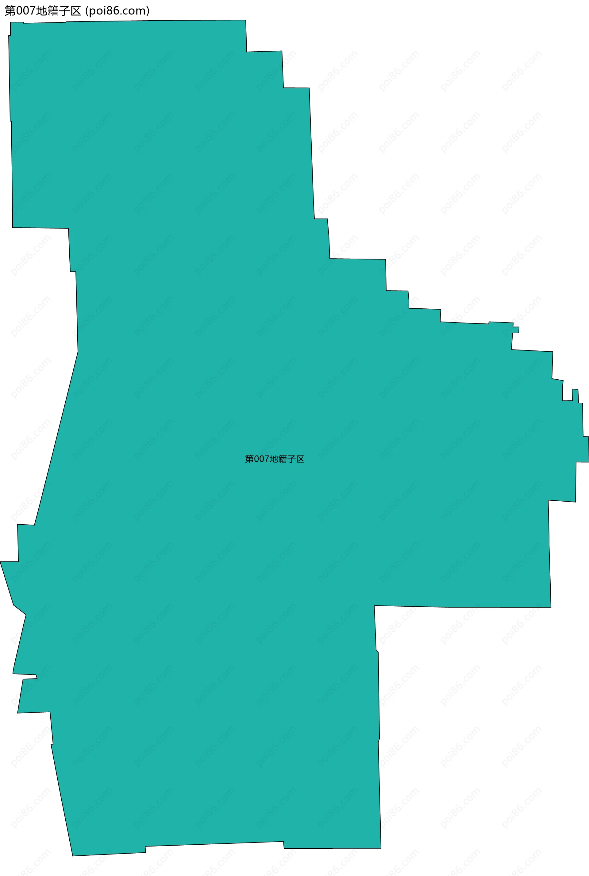 第007地籍子区边界地图
