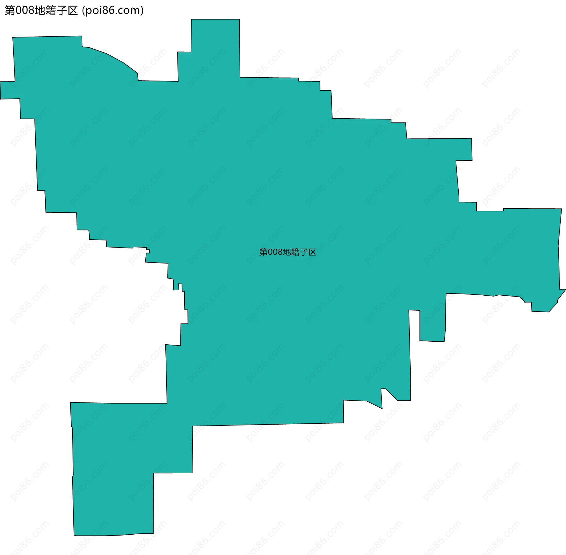 第008地籍子区边界地图