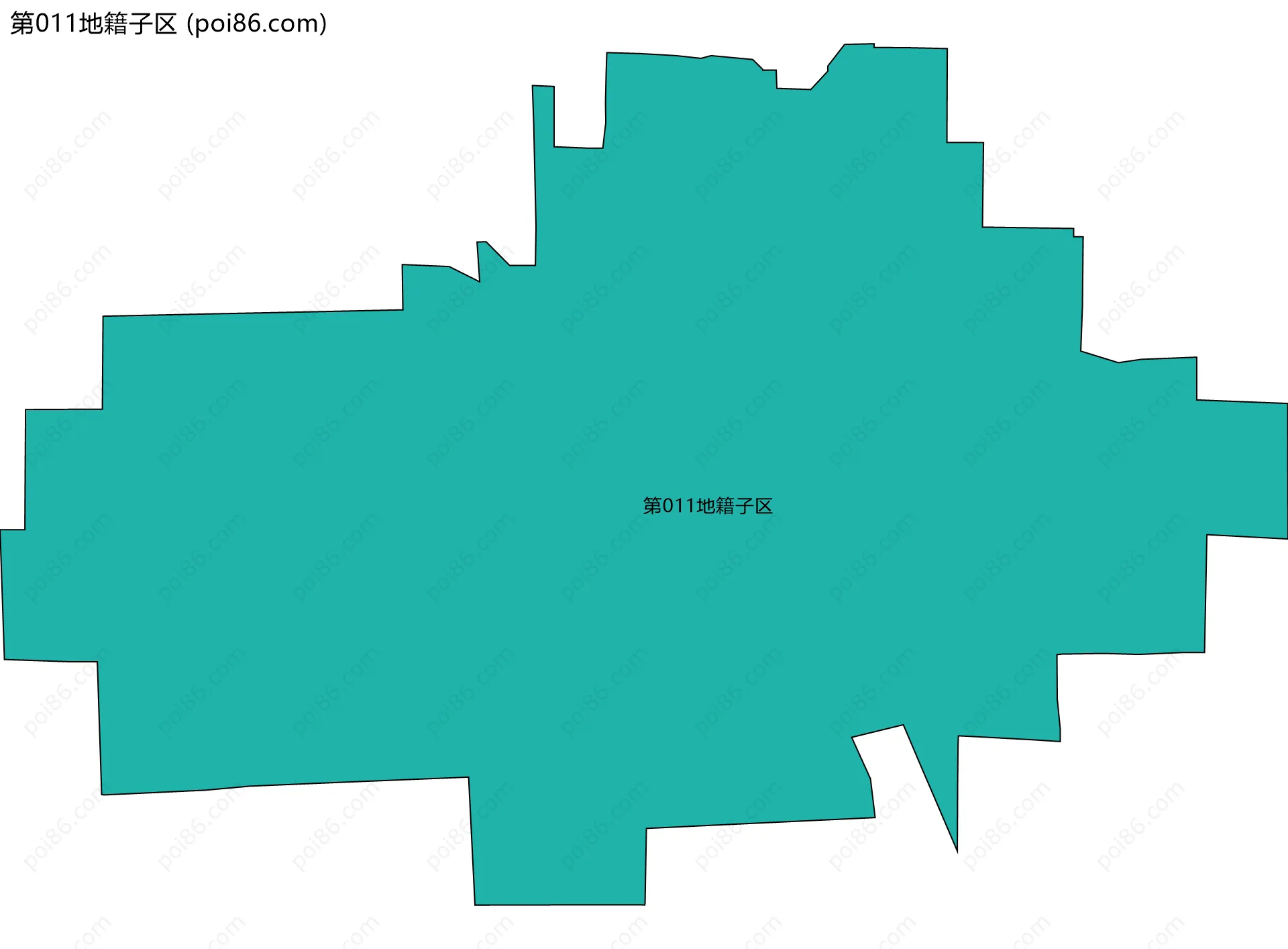 第011地籍子区边界地图