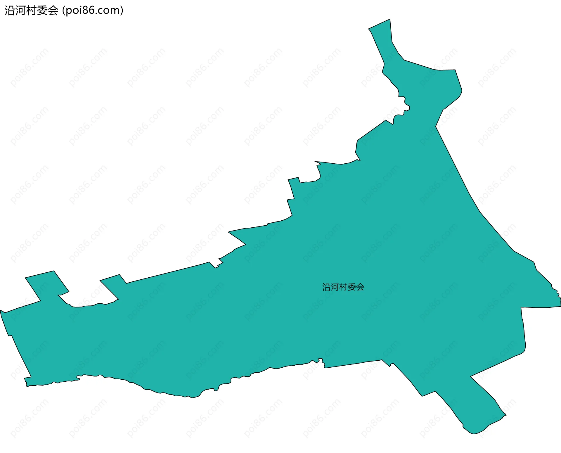沿河村委会边界地图