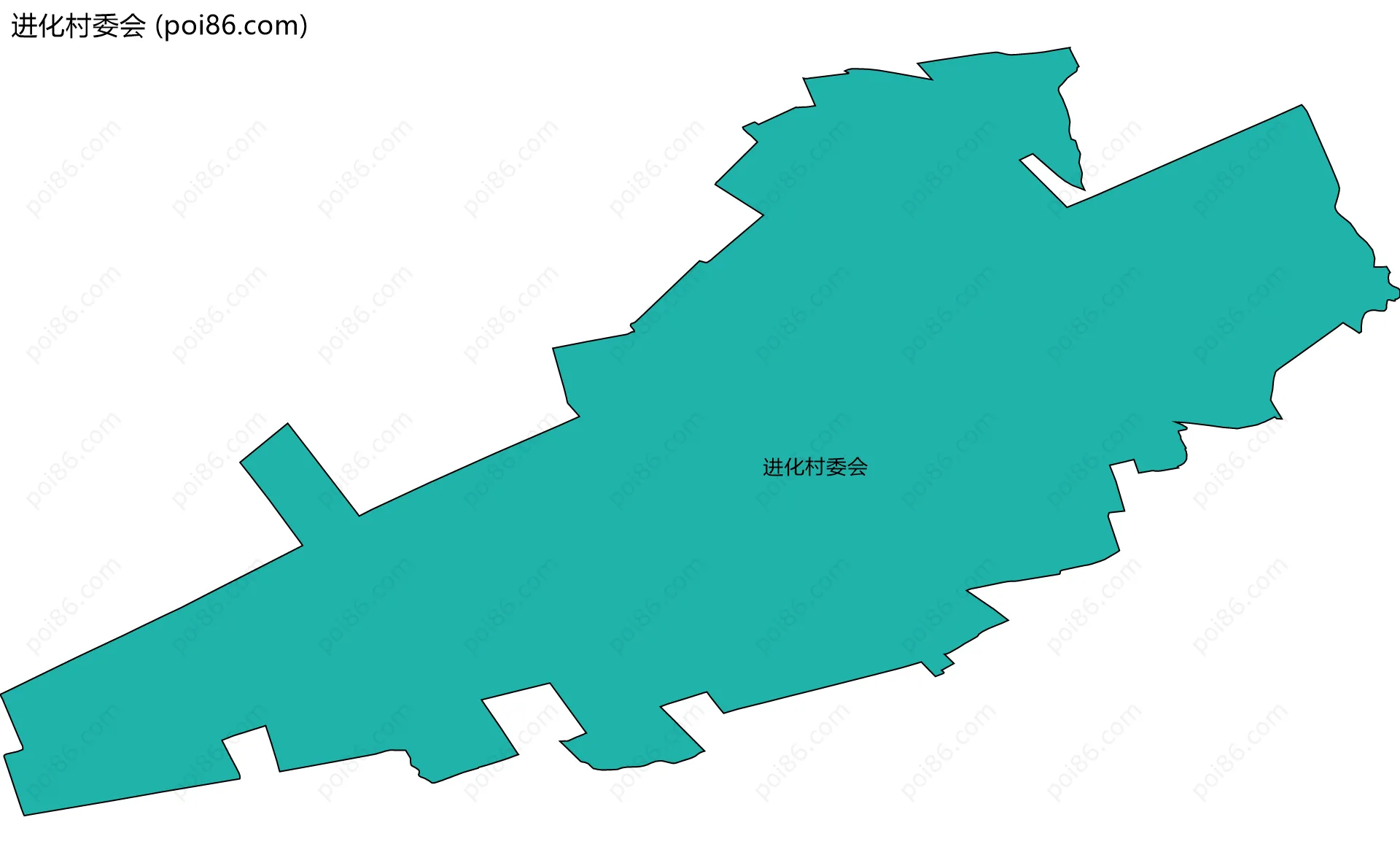 进化村委会边界地图