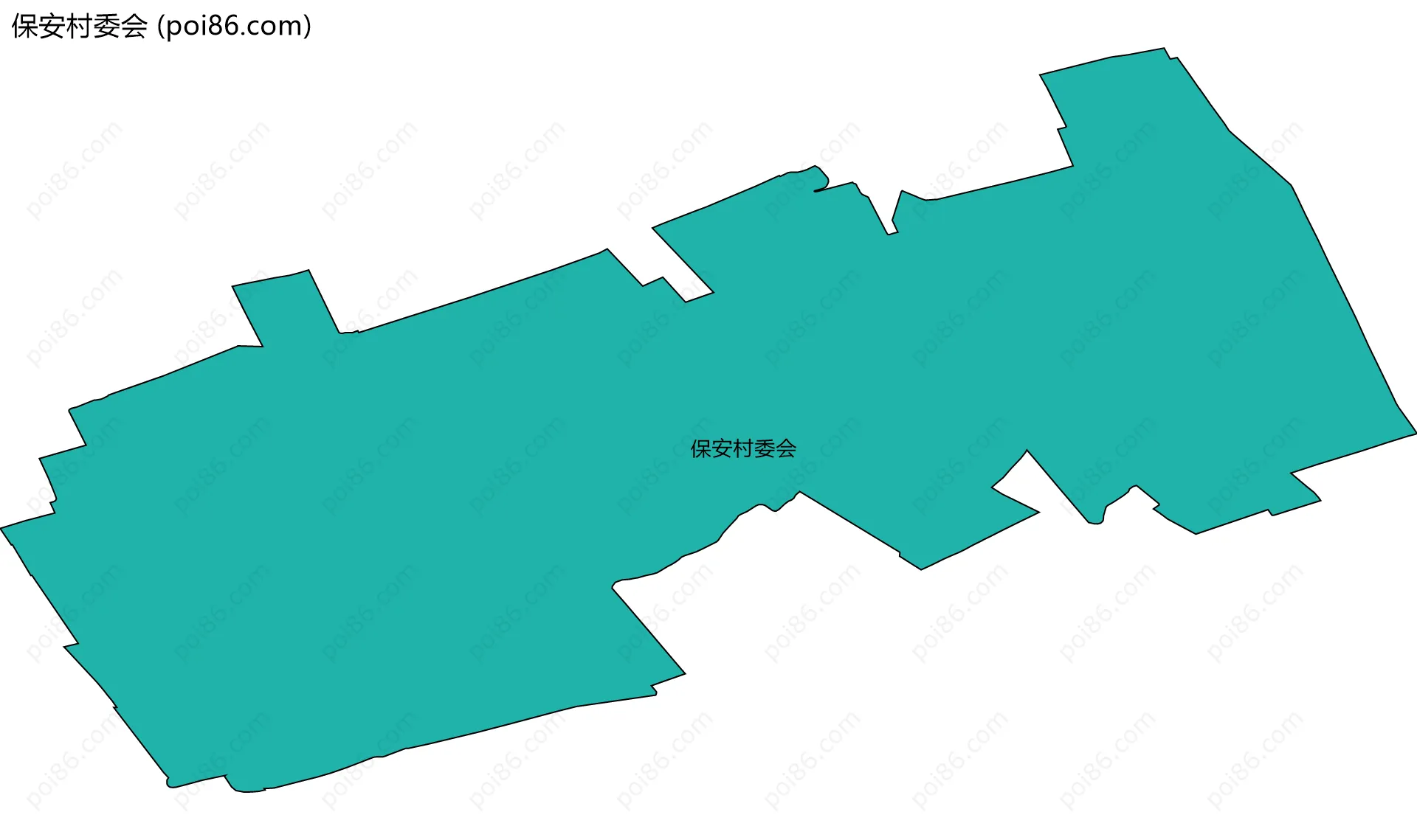 保安村委会边界地图