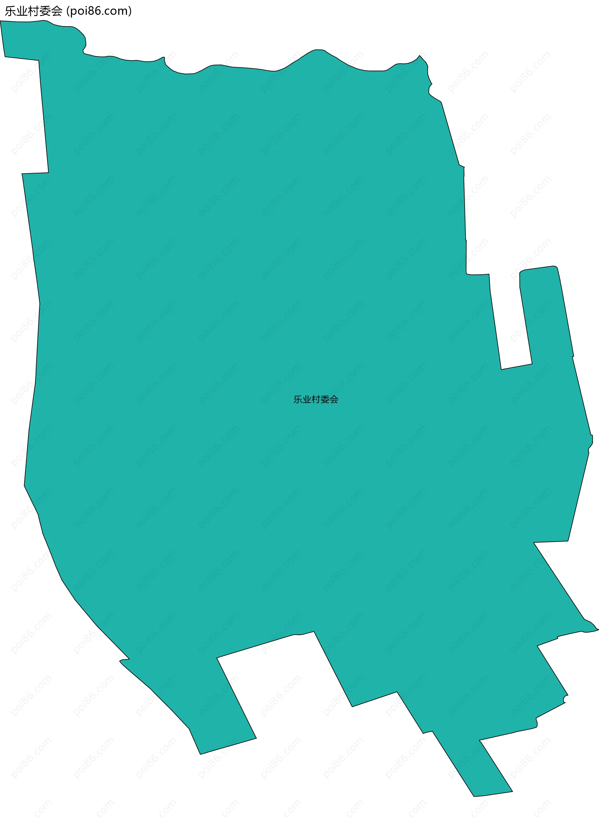 乐业村委会边界地图