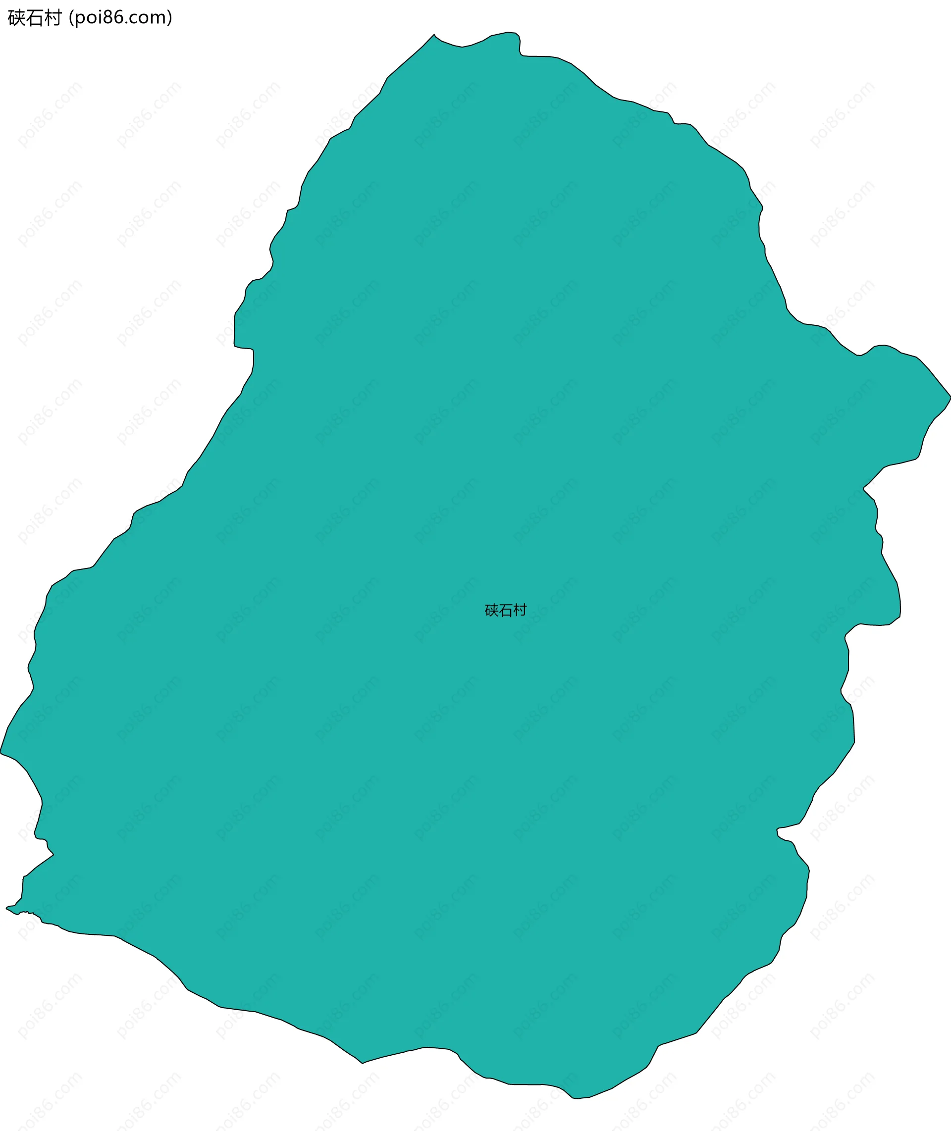 硖石村边界地图
