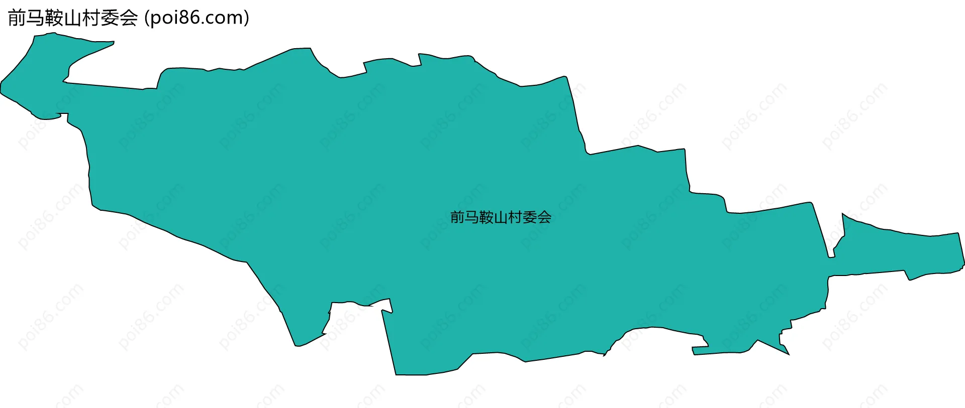 前马鞍山村委会边界地图