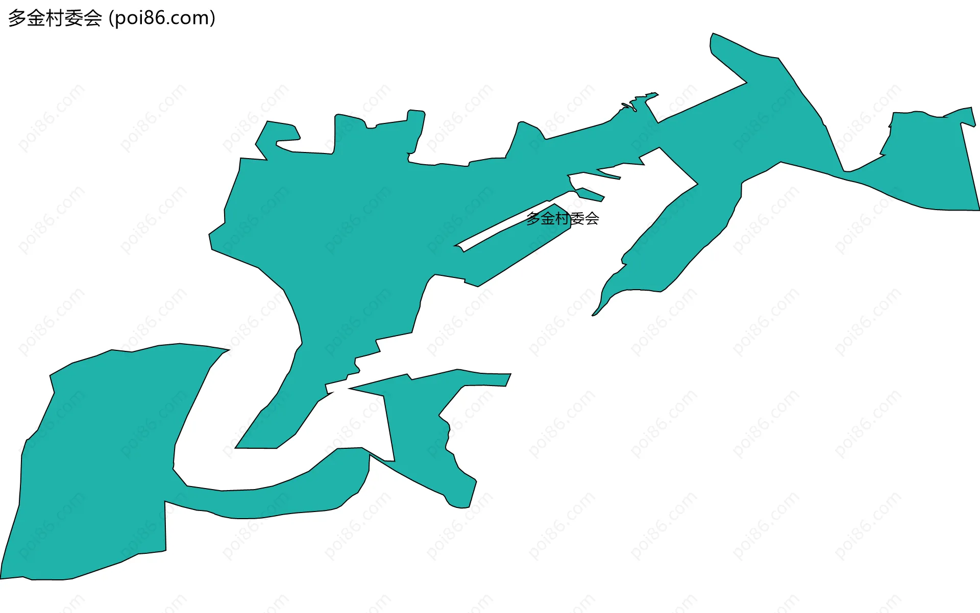 多金村委会边界地图