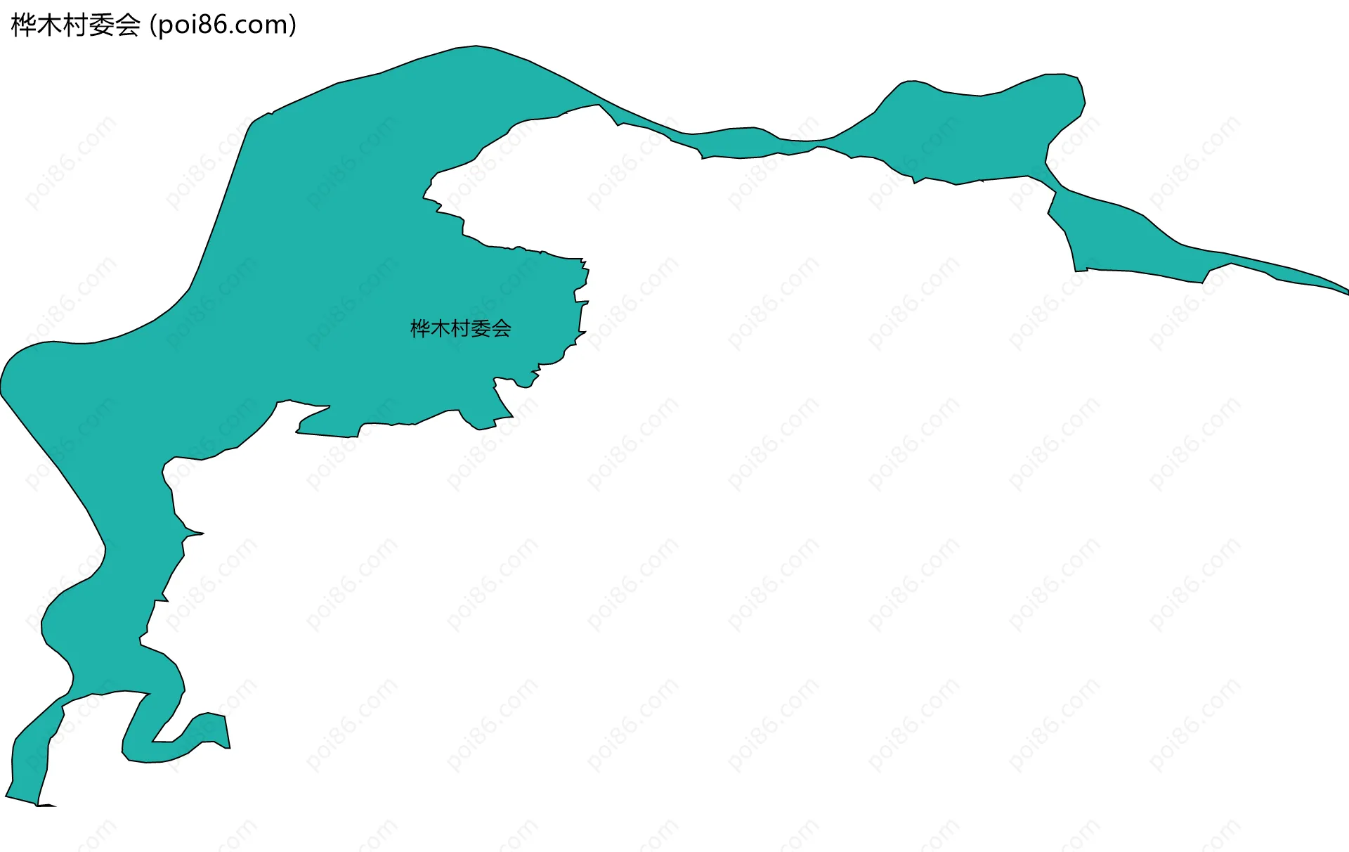 桦木村委会边界地图