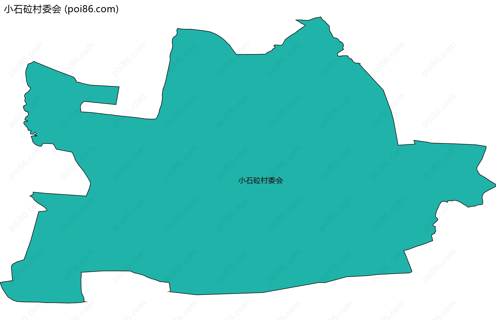 小石砬村委会边界地图
