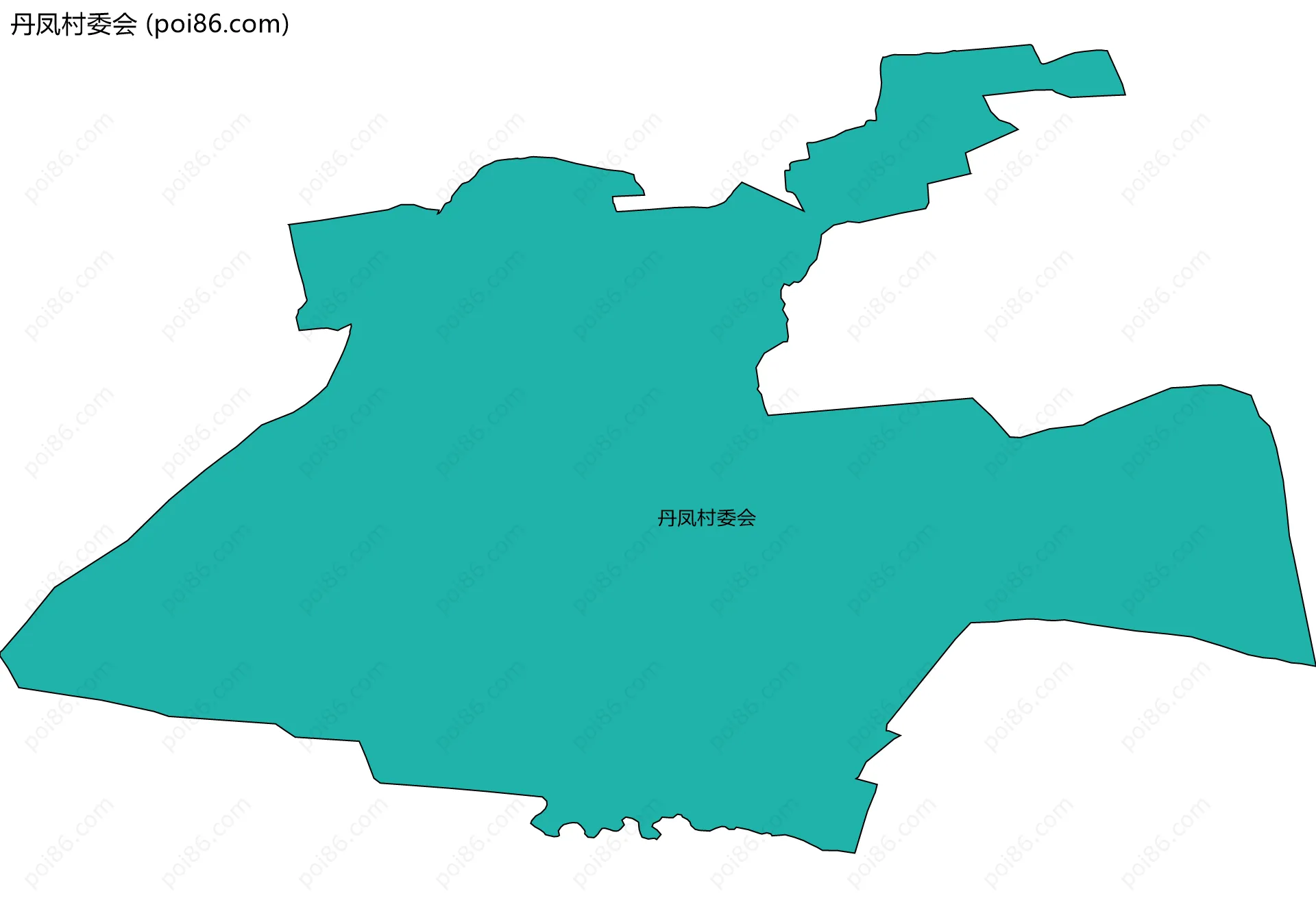 丹凤村委会边界地图
