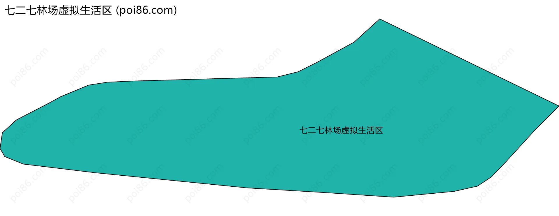 七二七林场虚拟生活区边界地图
