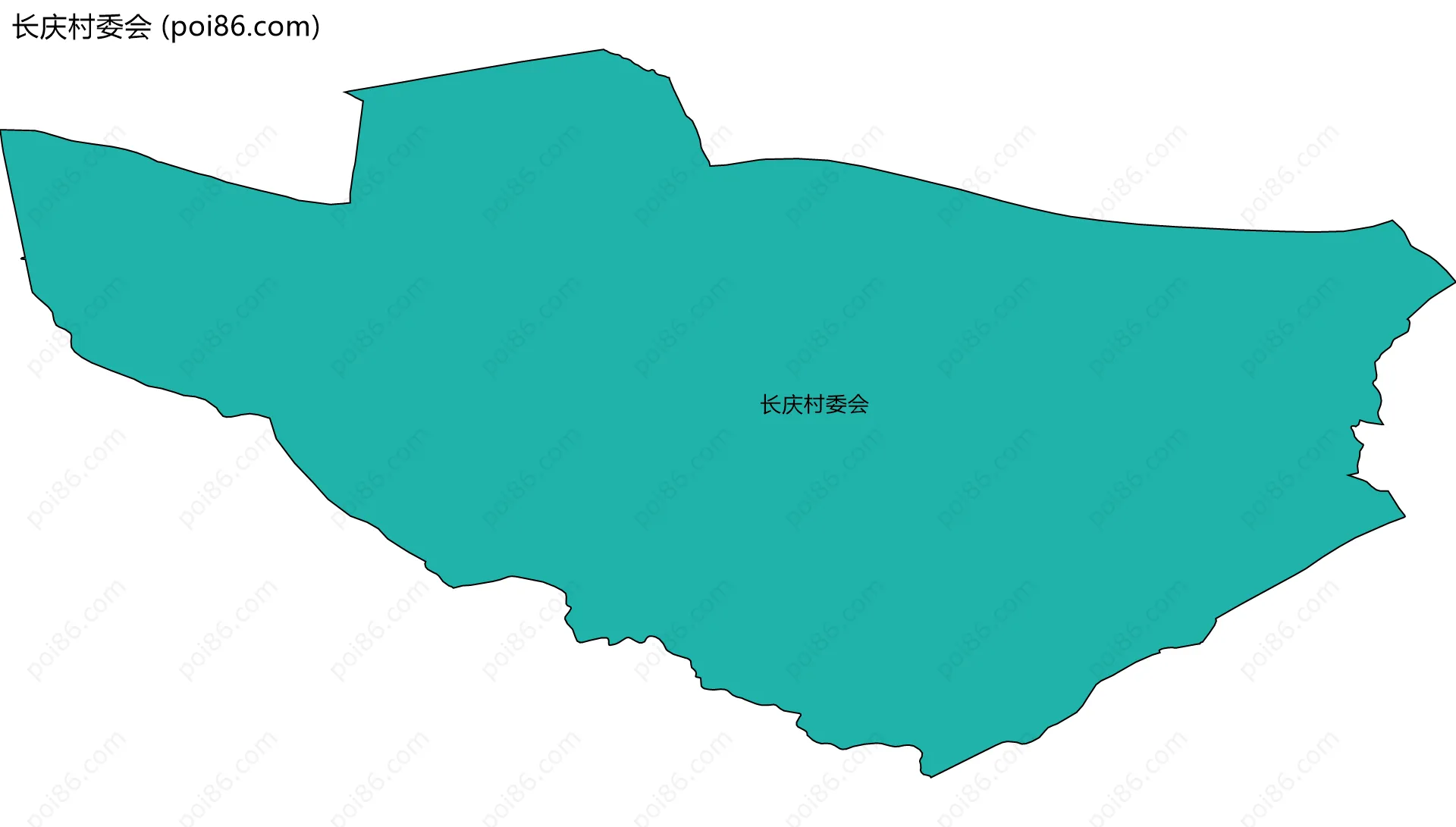 长庆村委会边界地图