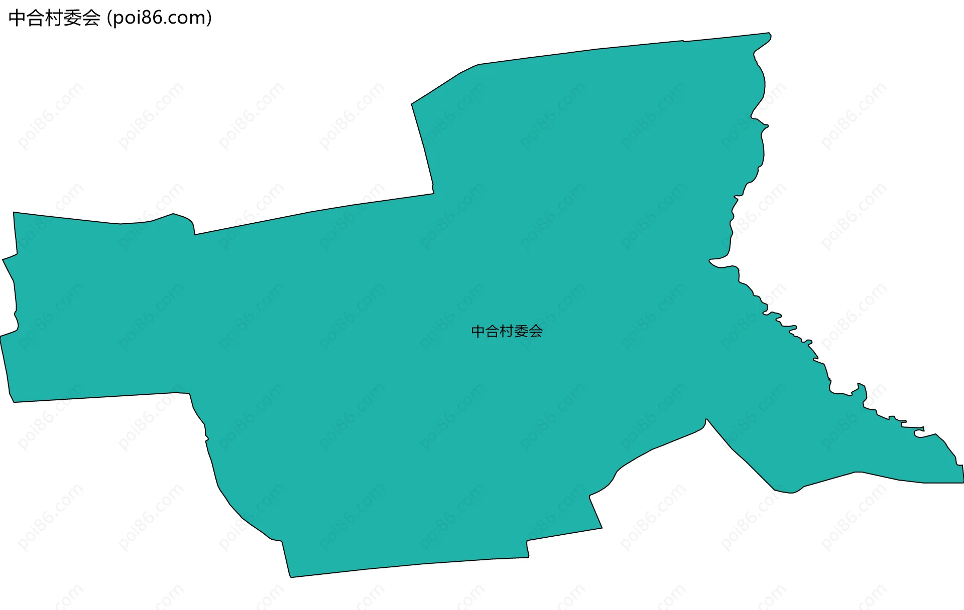 中合村委会边界地图
