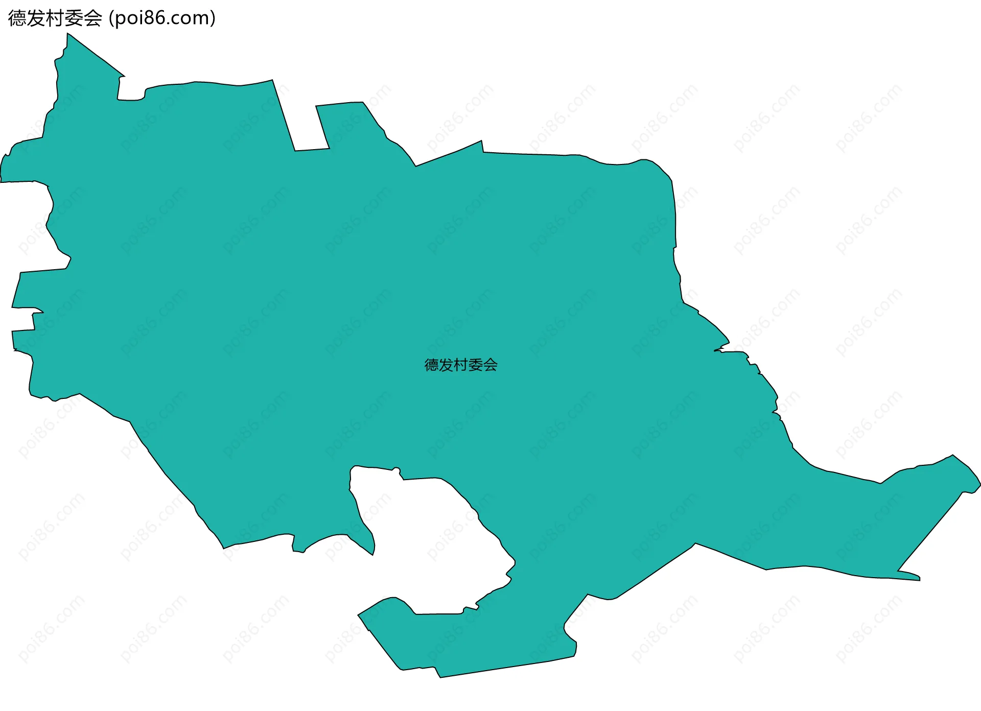 德发村委会边界地图