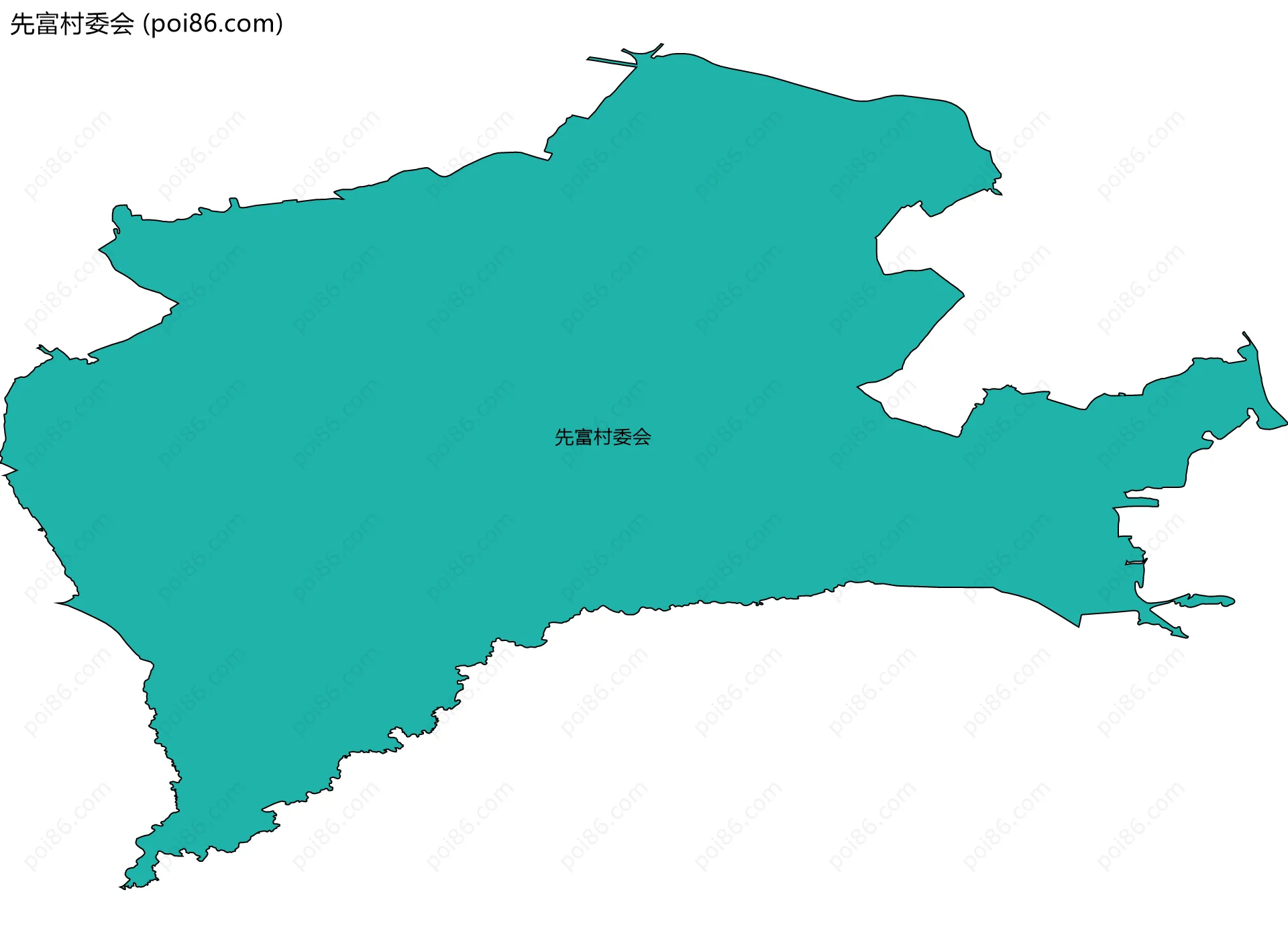 先富村委会边界地图