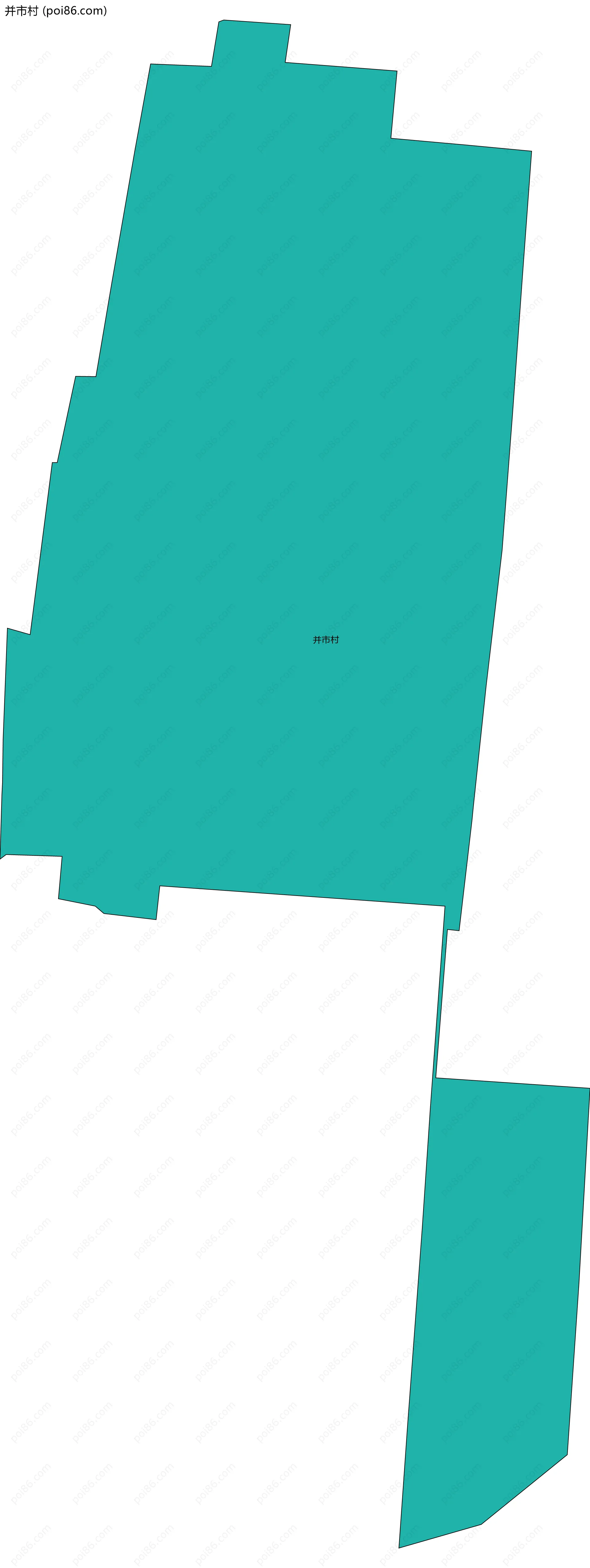 并市村边界地图