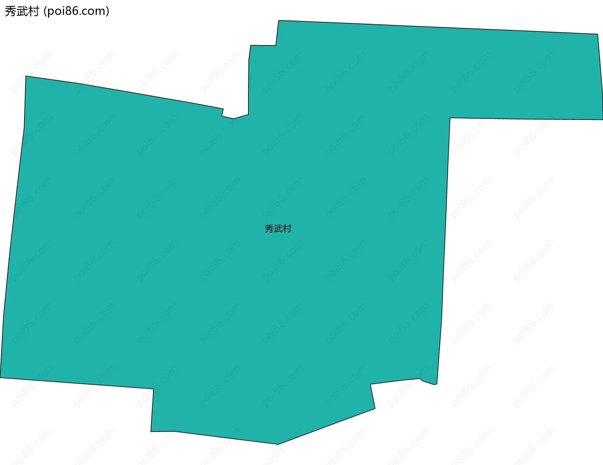 秀武村边界地图