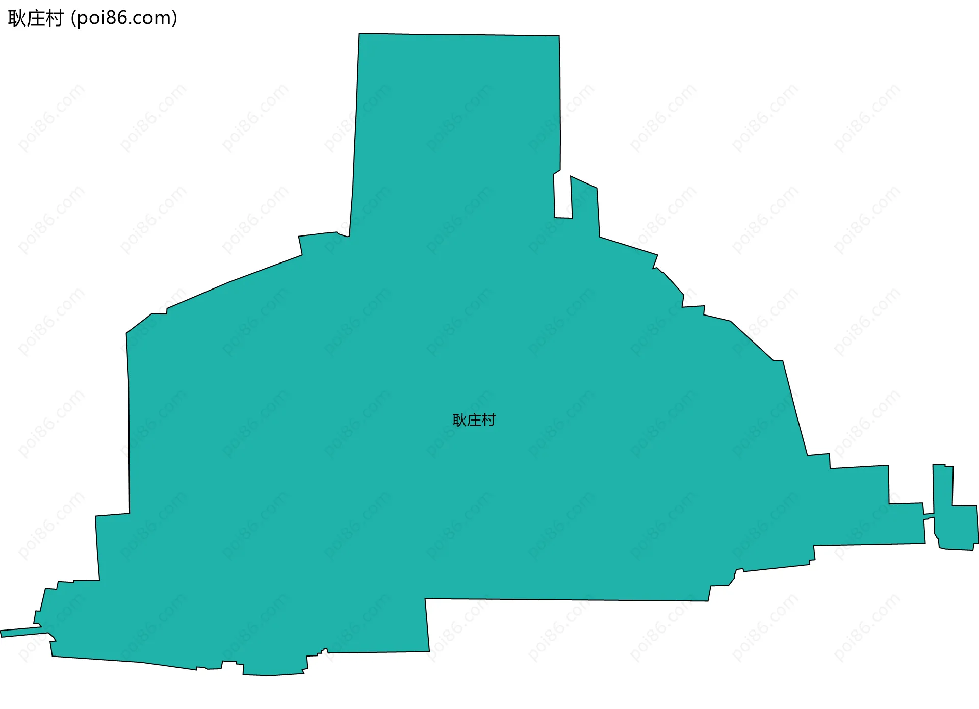 耿庄村边界地图