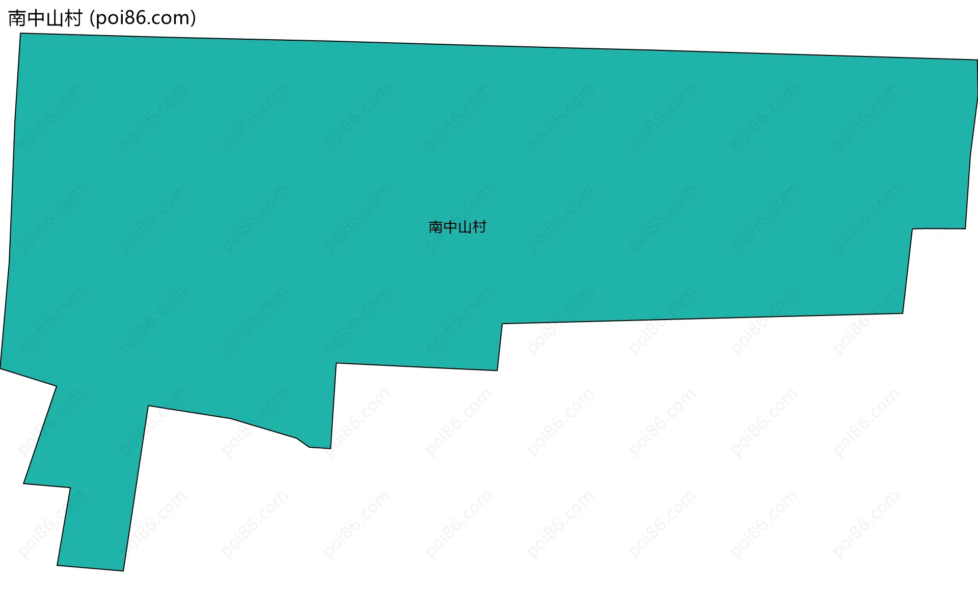 南中山村边界地图