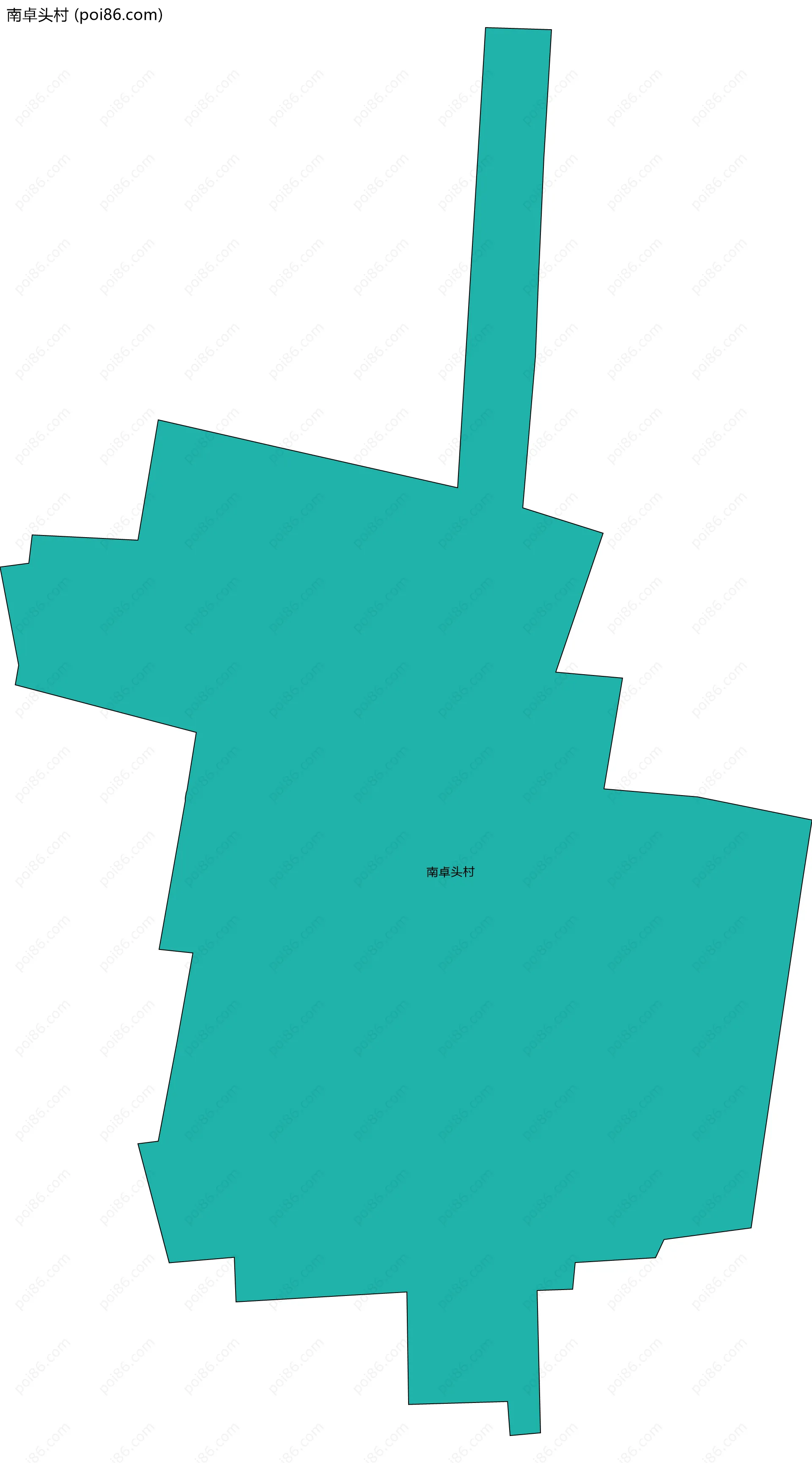 南卓头村边界地图