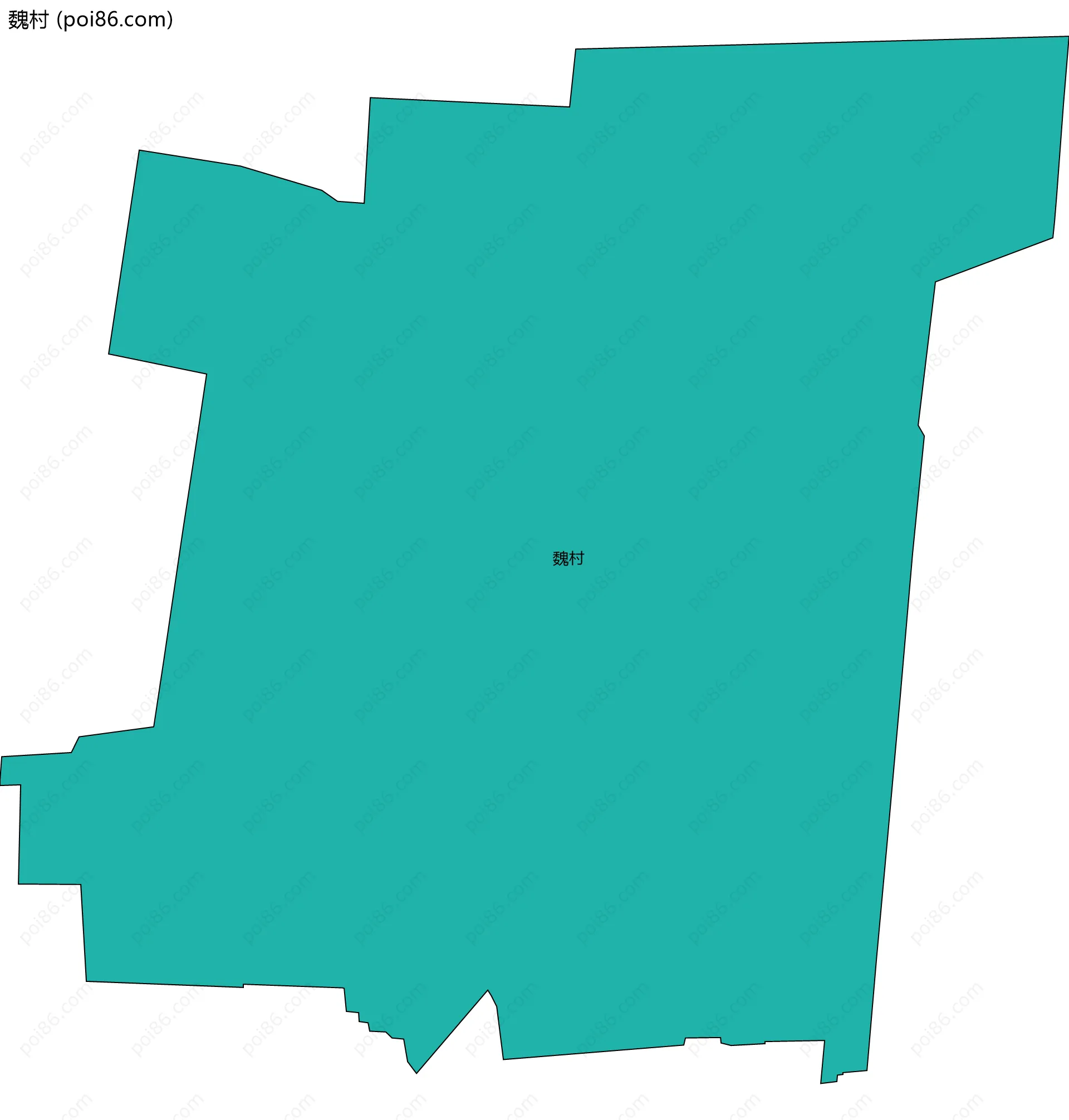魏村边界地图