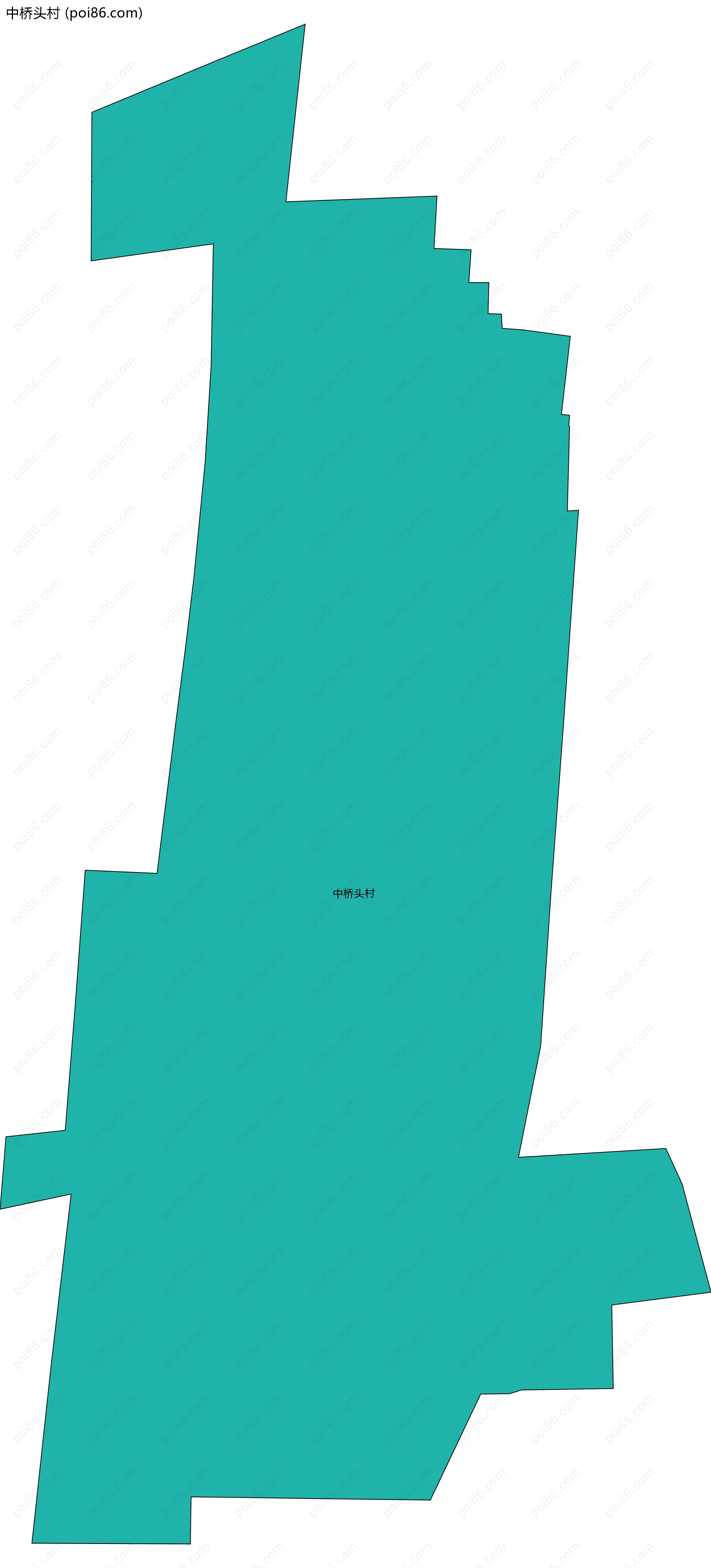 中桥头村边界地图