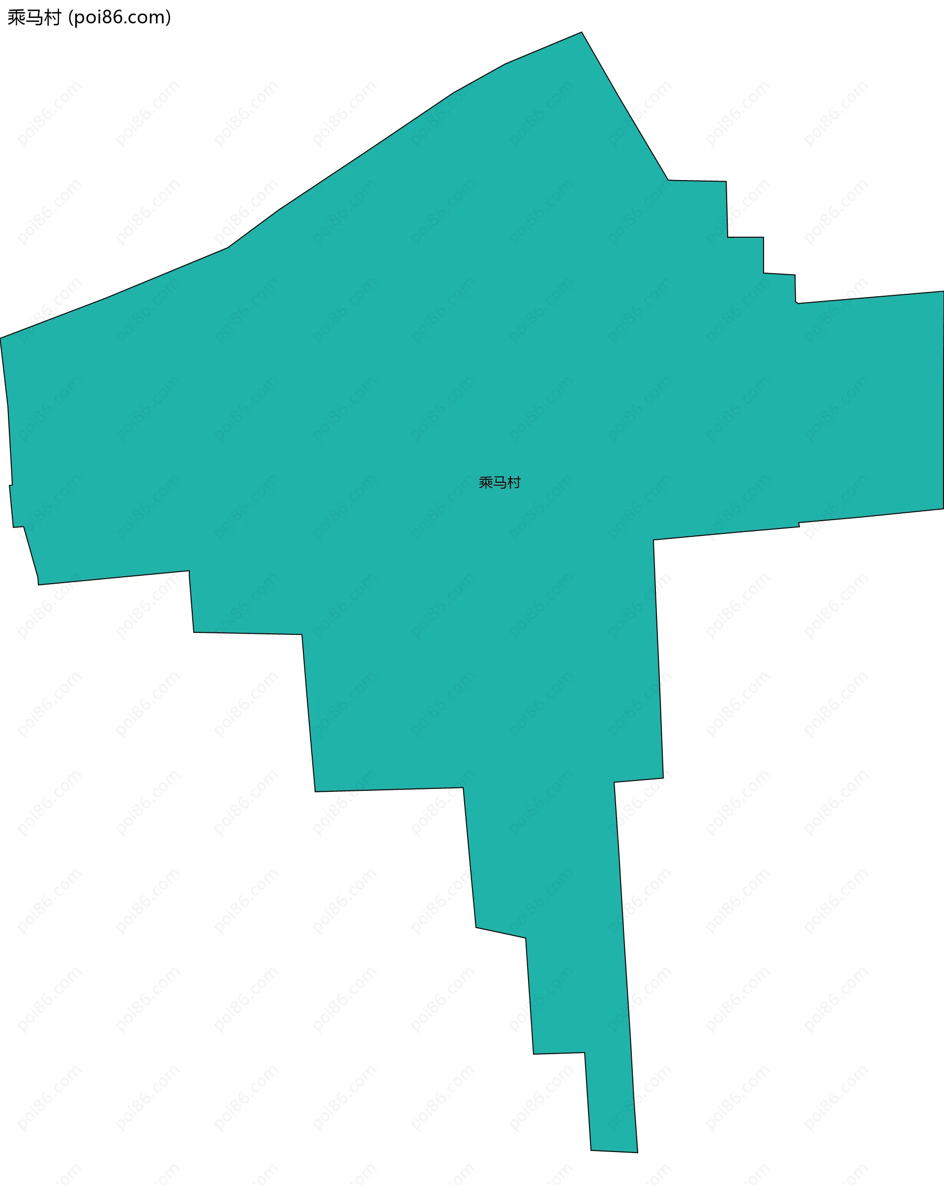 乘马村边界地图