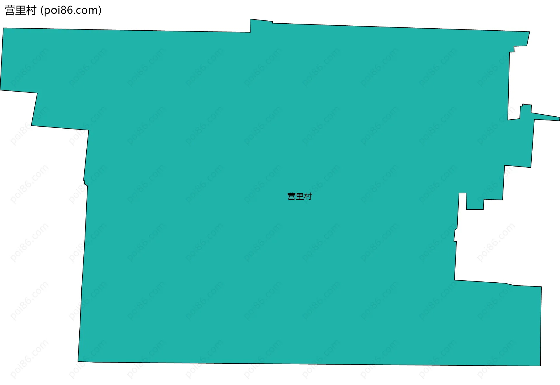 营里村边界地图