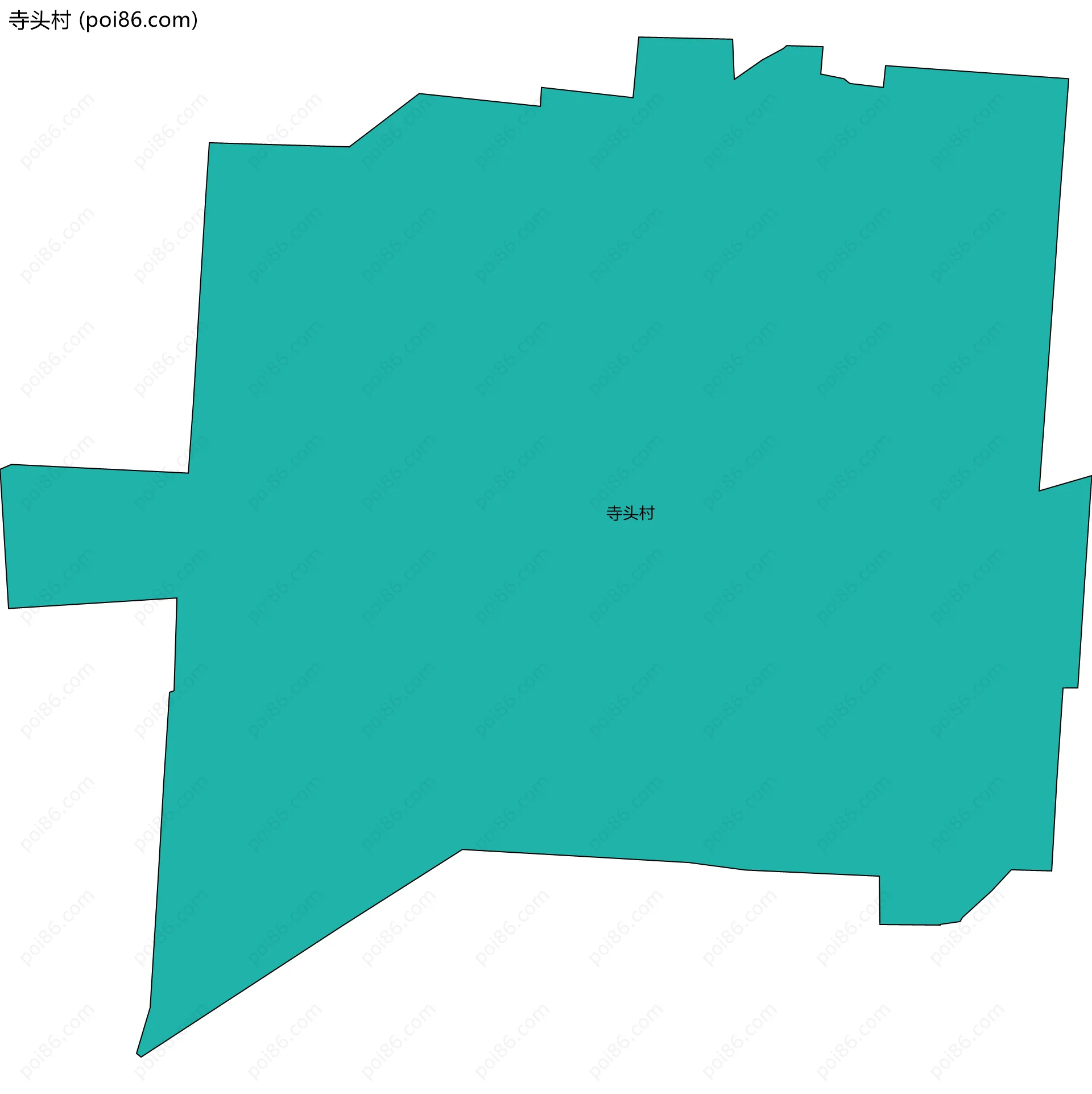 寺头村边界地图