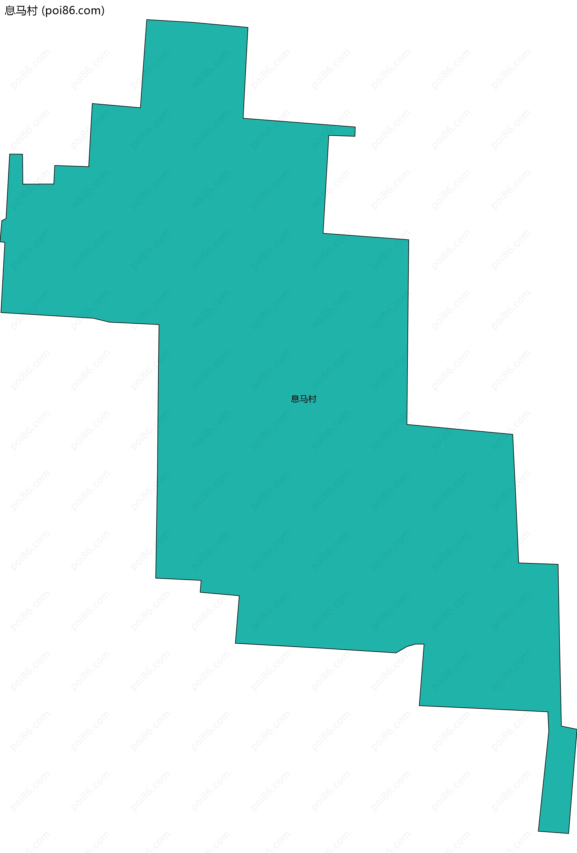 息马村边界地图