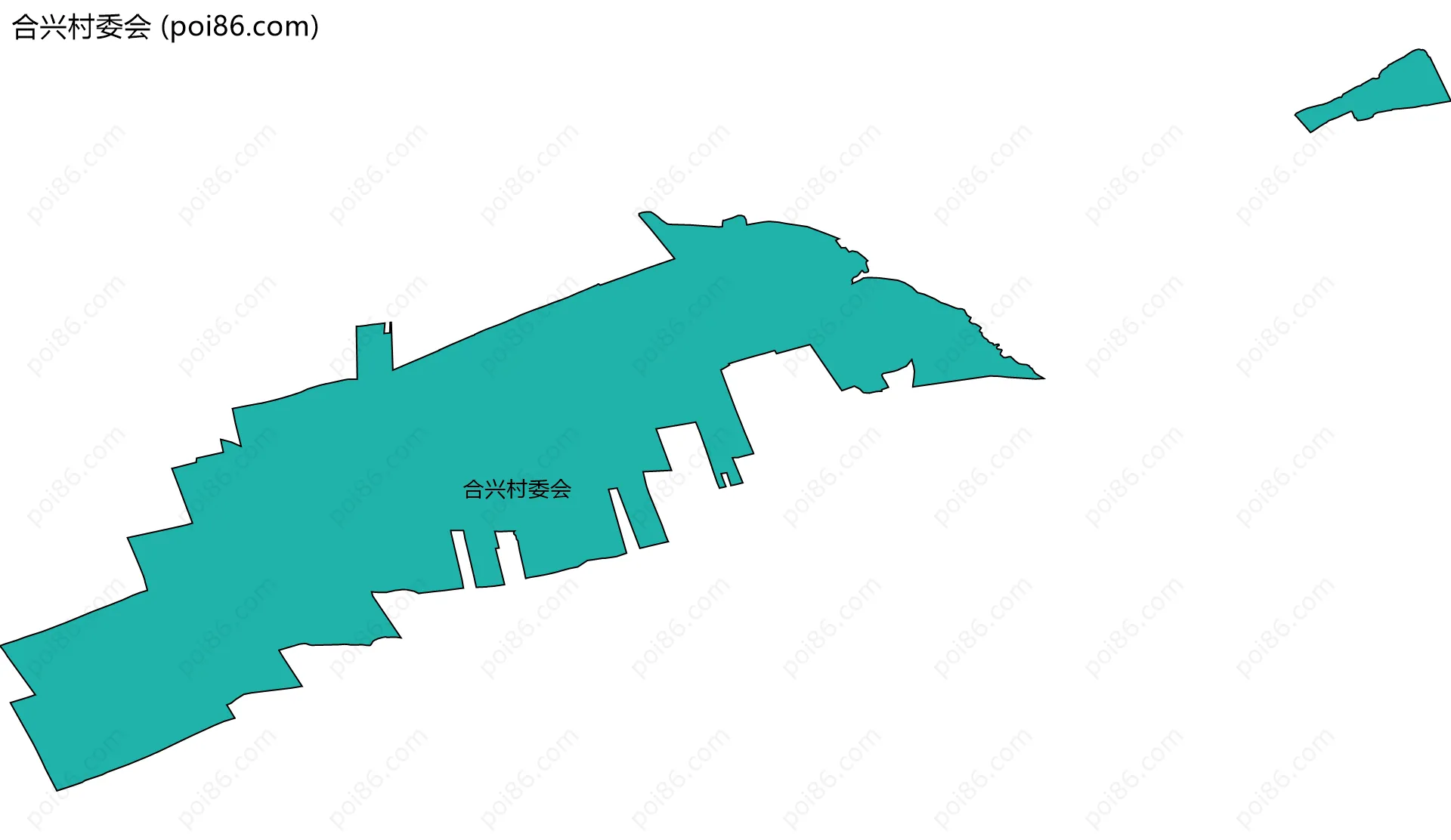 合兴村委会边界地图