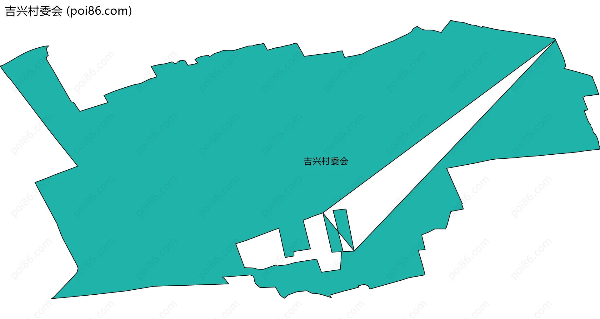 吉兴村委会边界地图